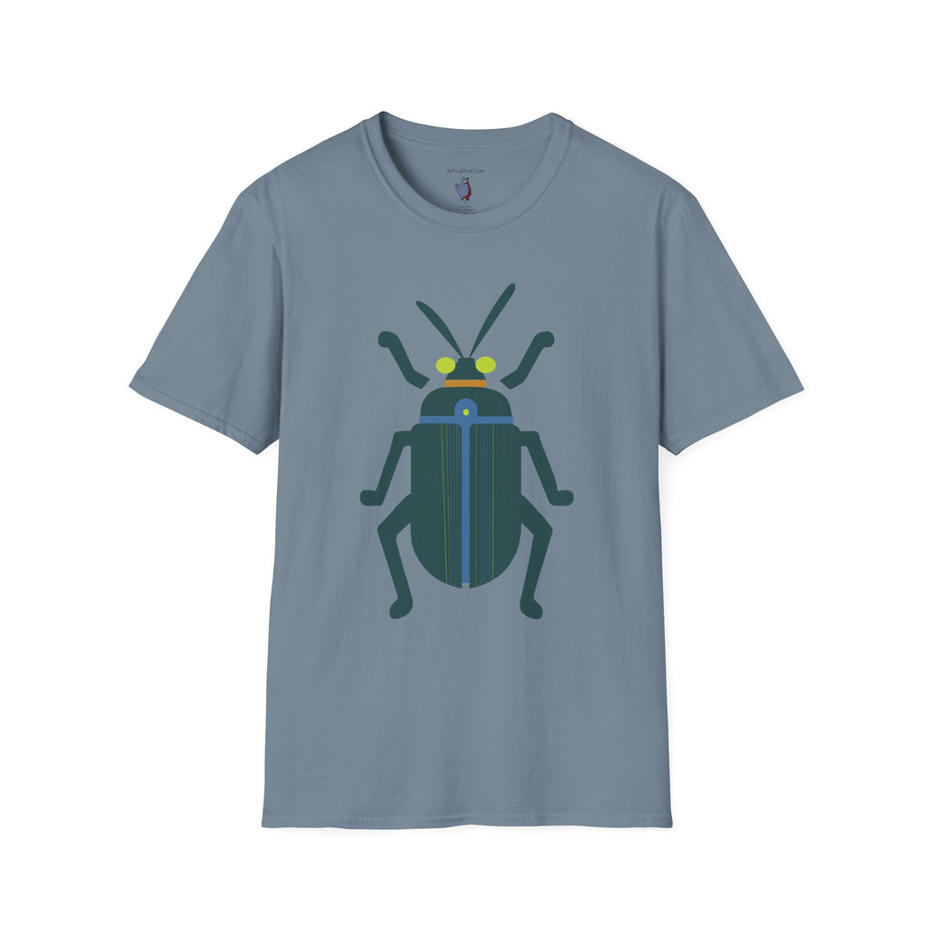 Midwest Modern Beetle Number Four Graphic Art Tee - 100% Cotton T-Shirt