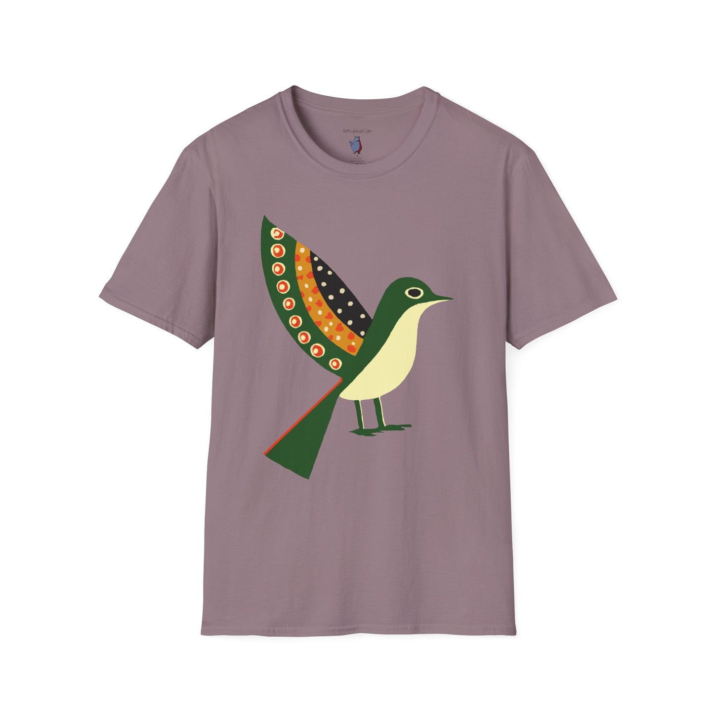 Ready to Fly Bird Graphic Art Tee - 100% Cotton T-Shirt