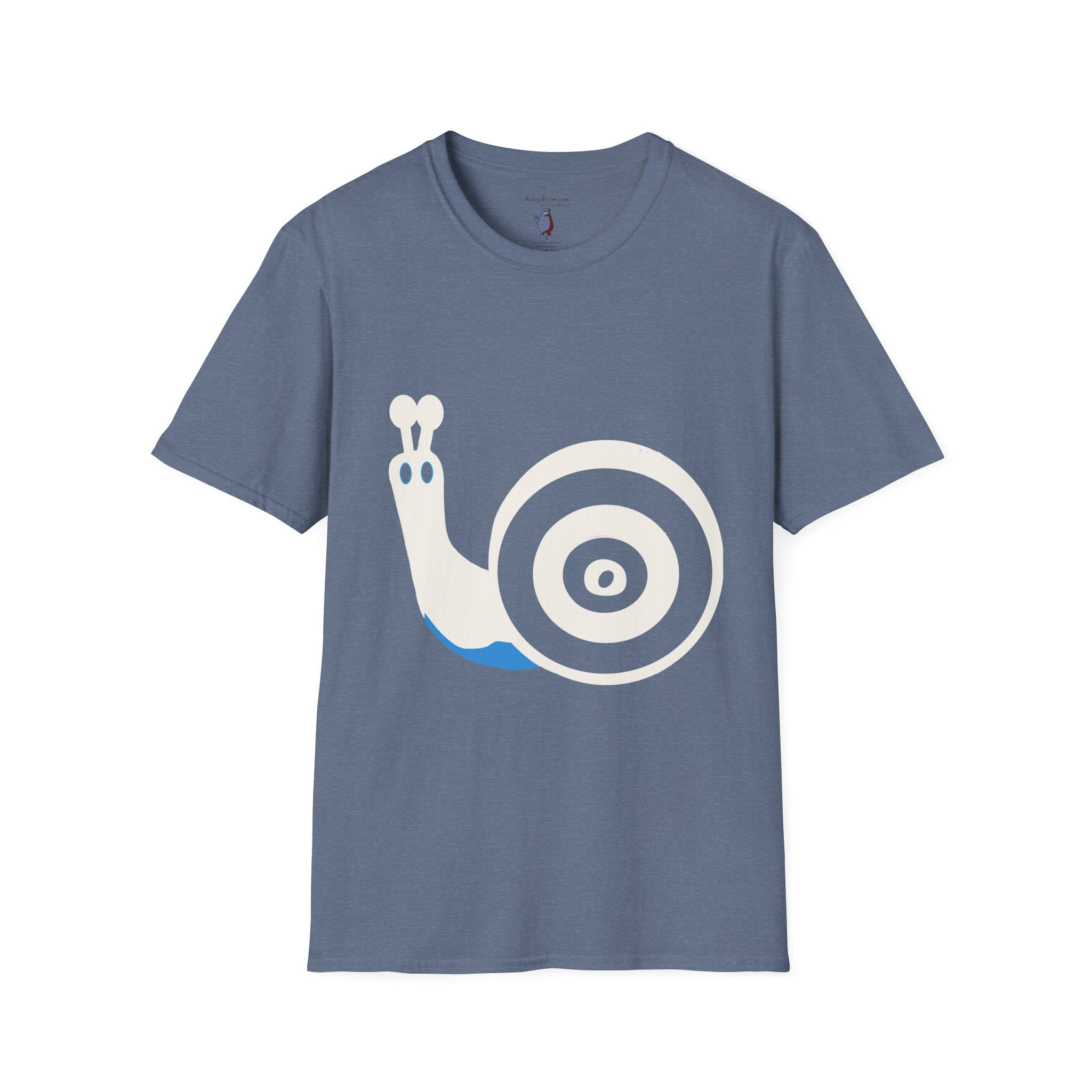 Midwest Modern Pop Icon Snail - 100% Cotton Graphic Tee - snail, gastropoda