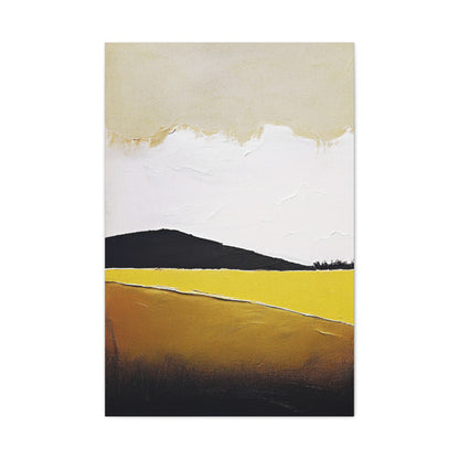 Moody Prairie Landscape Graphic Art Print - Matte Canvas, Stretched, 1.25"