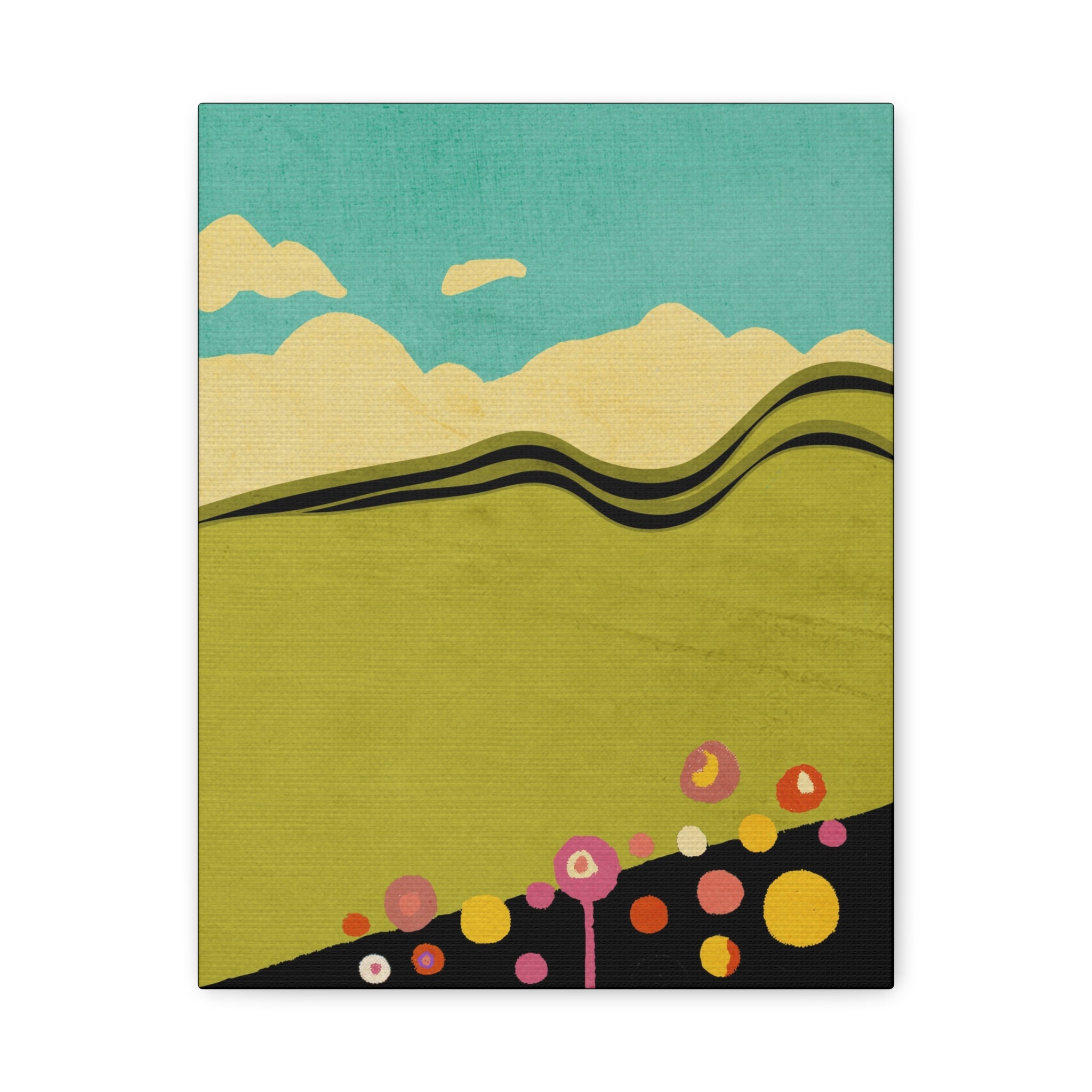Midwest Modern Abstract Spring Landscape Print - Matte Canvas, Stretched, 1.25" -  home decor, wall art, landscape, spring