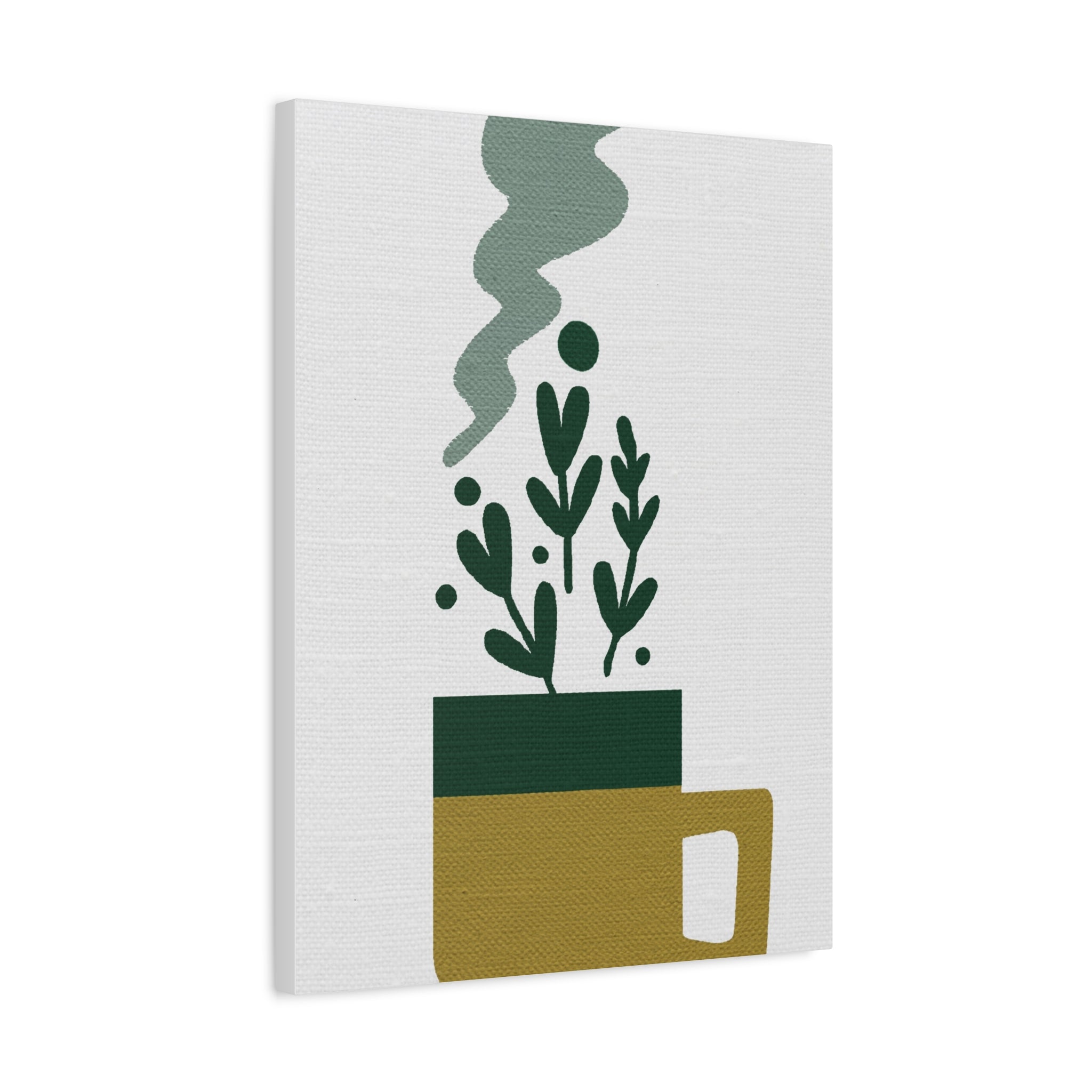 Midwest Modern Cup of Goodness Graphic Art Print - Matte Canvas, Stretched, 1.25" - coffee lovers - kitchen - wall art