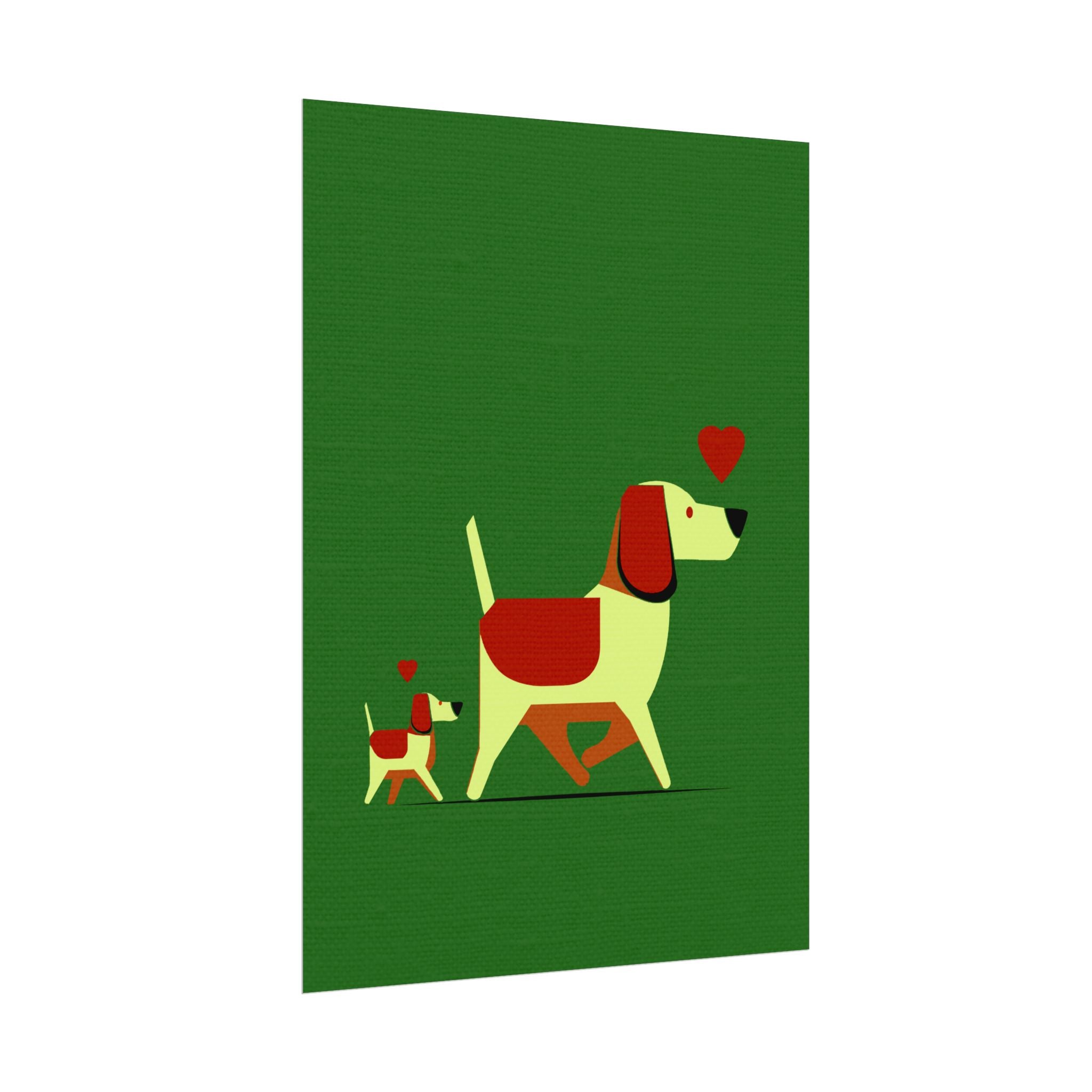 Animal Love Print Dog Mama Only Rolled Poster - Animals, Dog,  Puppy, Canine, Valentines Day, Nature, Love