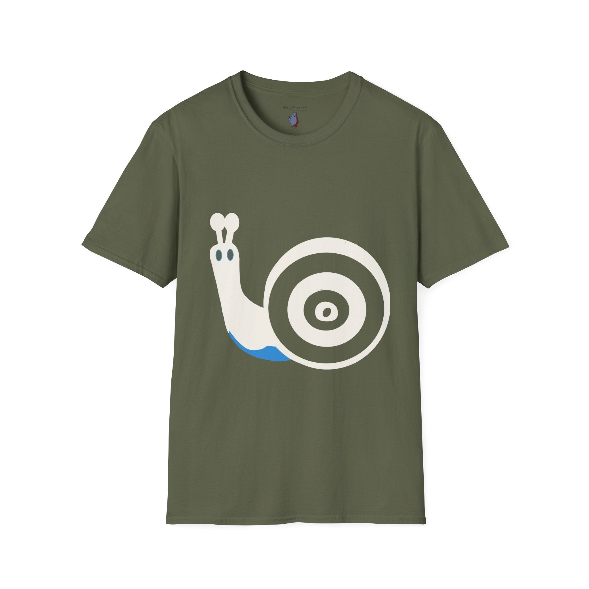 Midwest Modern Pop Icon Snail - 100% Cotton Graphic Tee - snail, gastropoda
