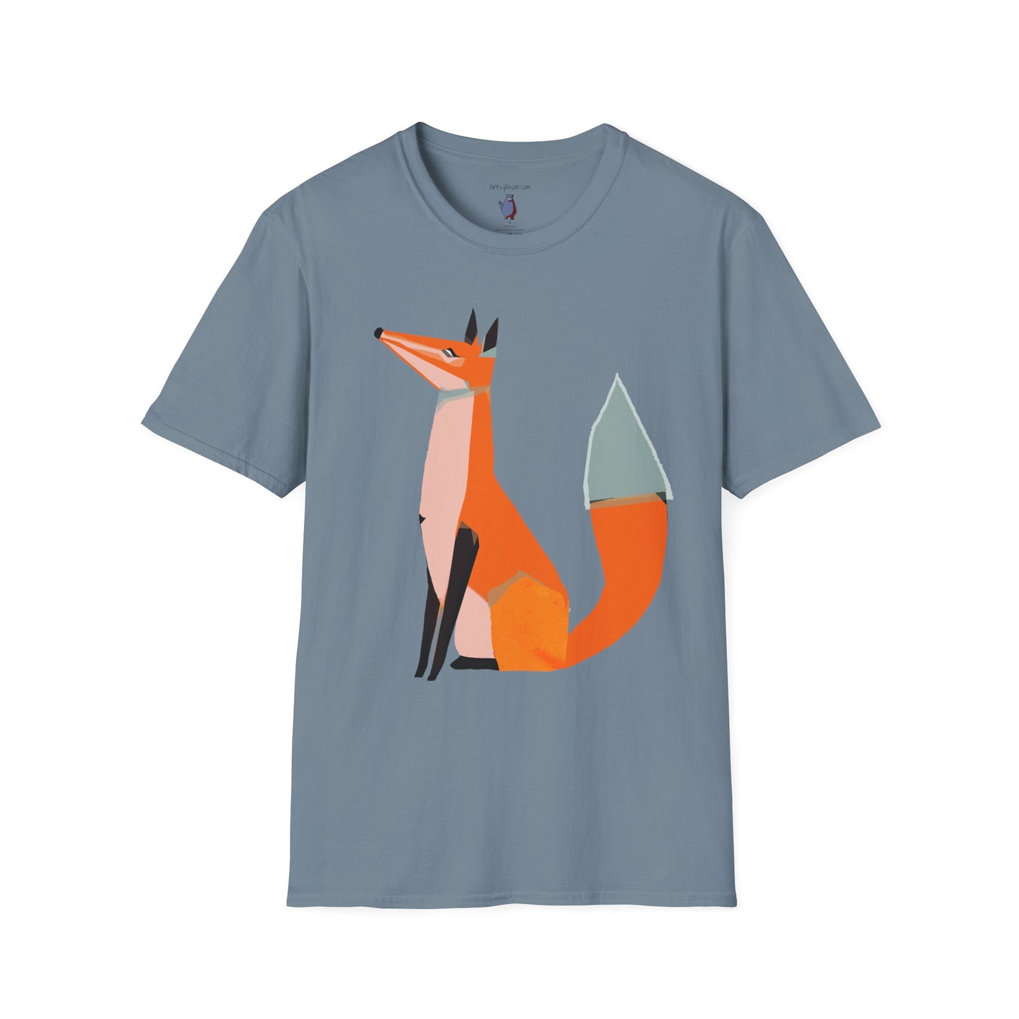 Proud and Stoic Fox Graphic Art Tee - 100% Cotton T-Shirt