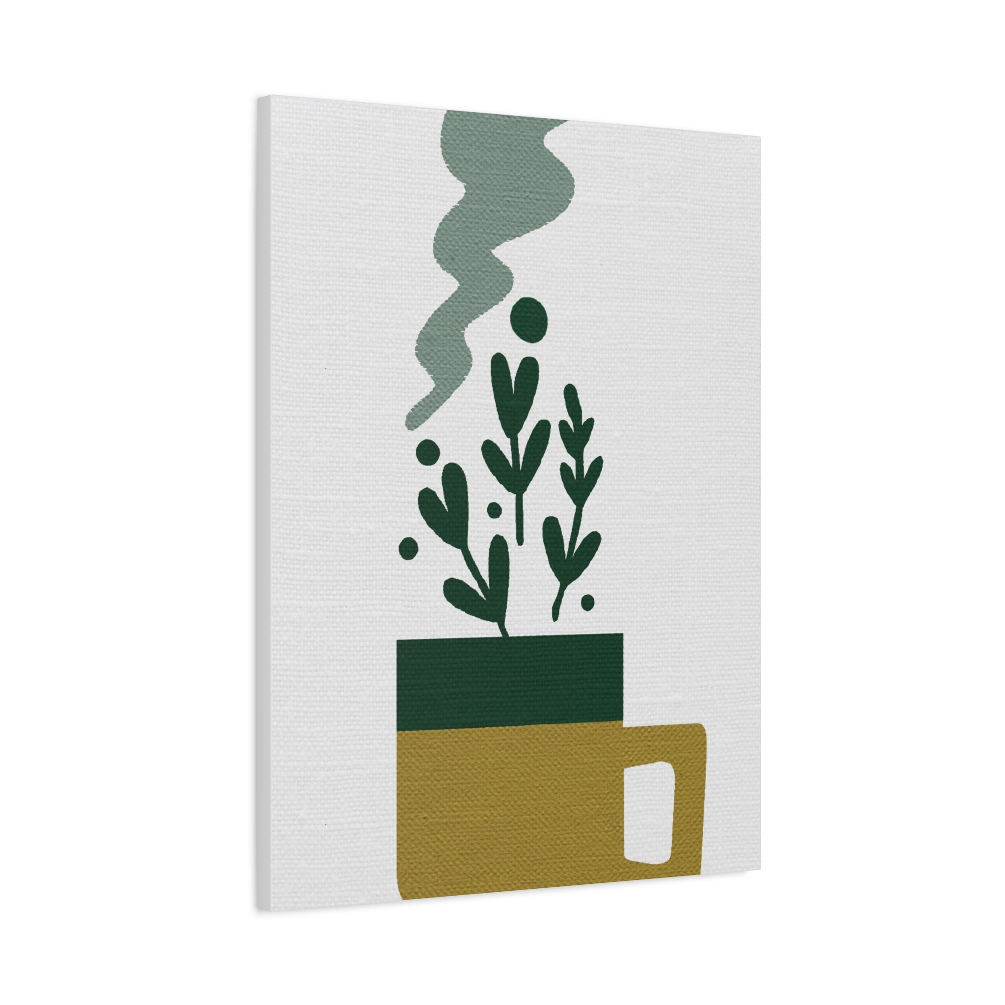Midwest Modern Cup of Goodness Graphic Art Print - Matte Canvas, Stretched, 1.25" - coffee lovers - kitchen - wall art