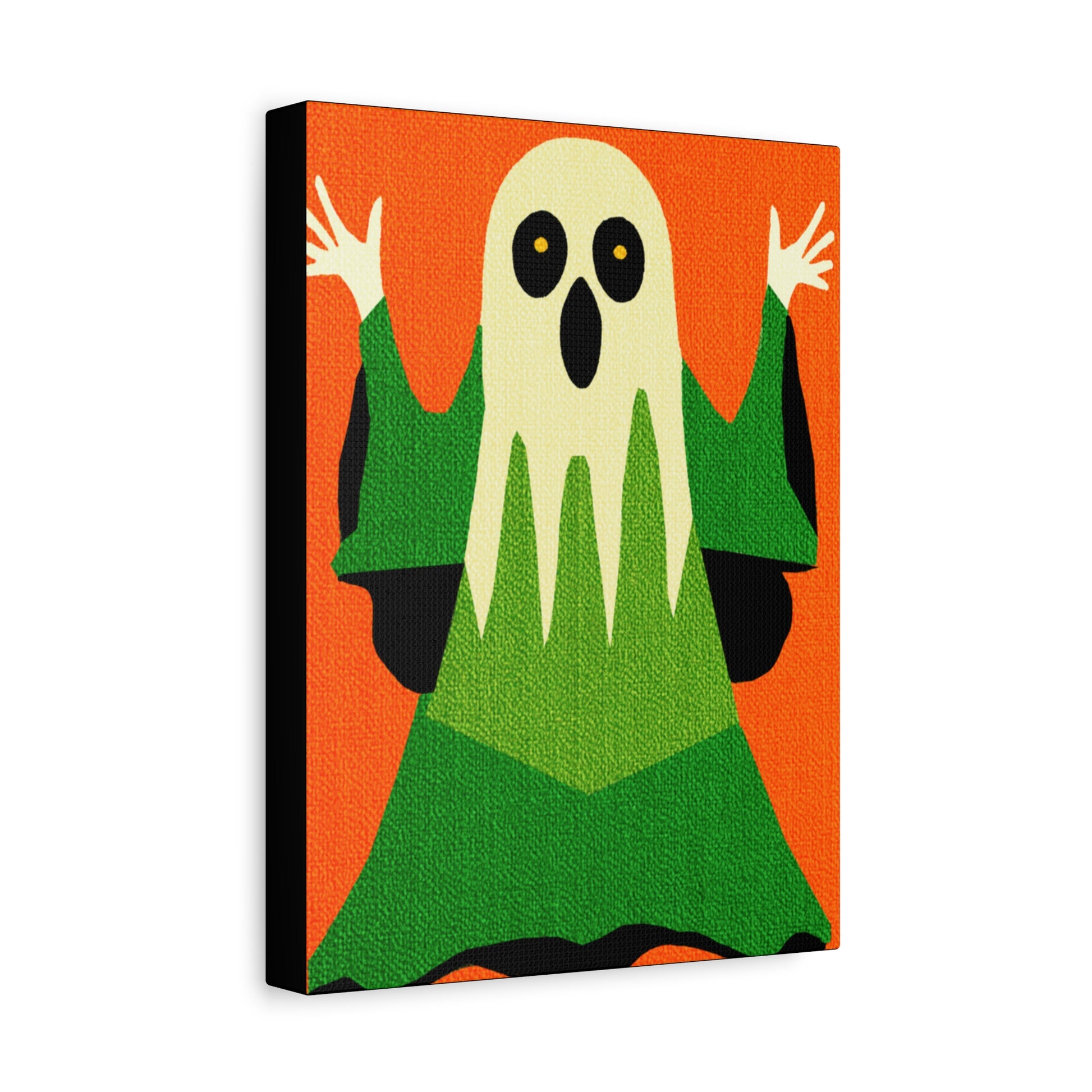 Retro Scooby Doo Style Ghost Art Print  - Matte Canvas, Stretched, 1.25"