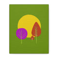 Midwest Modern Abstract Springtime Forest Print - Matte Canvas, Stretched, 1.25" -  home decor, wall art, spring, nature, forest, trees