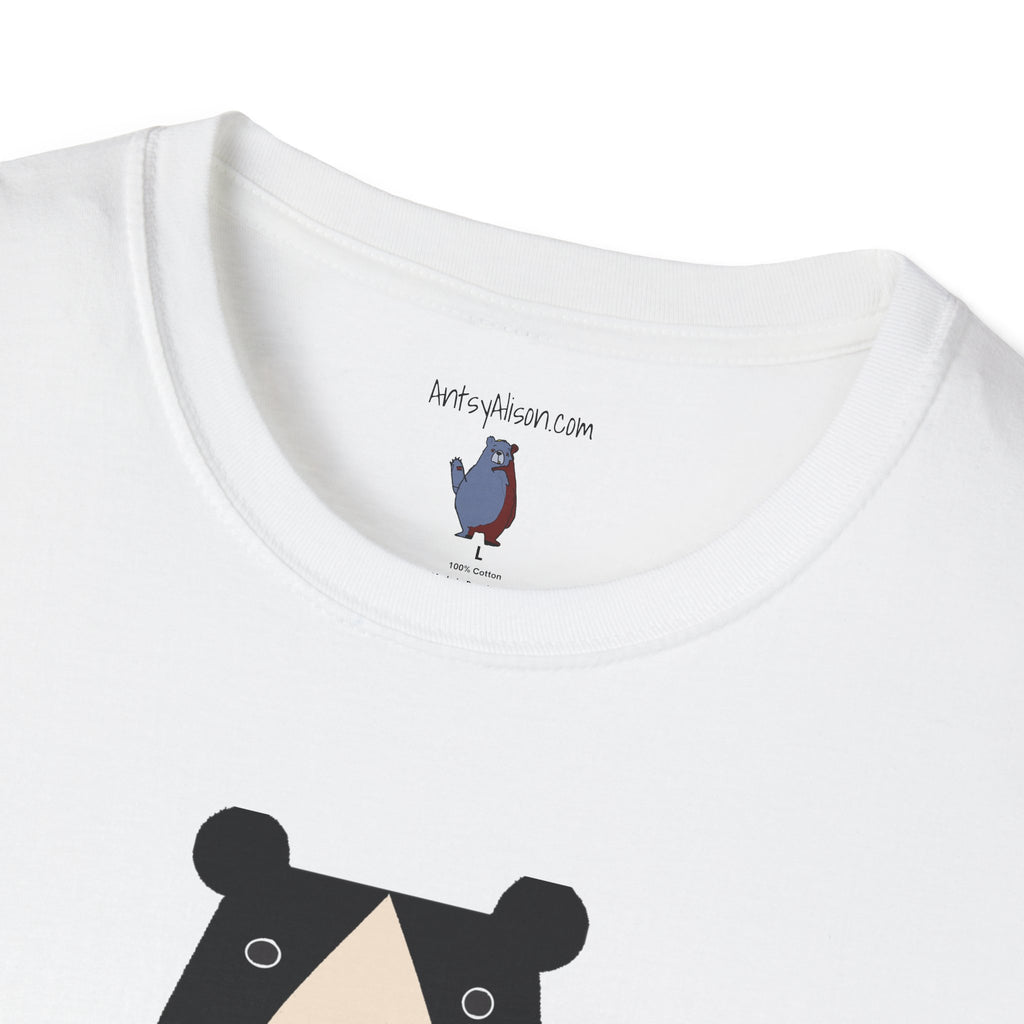 Bear in Yellow Graphic Art - 100% Cotton T-Shirt