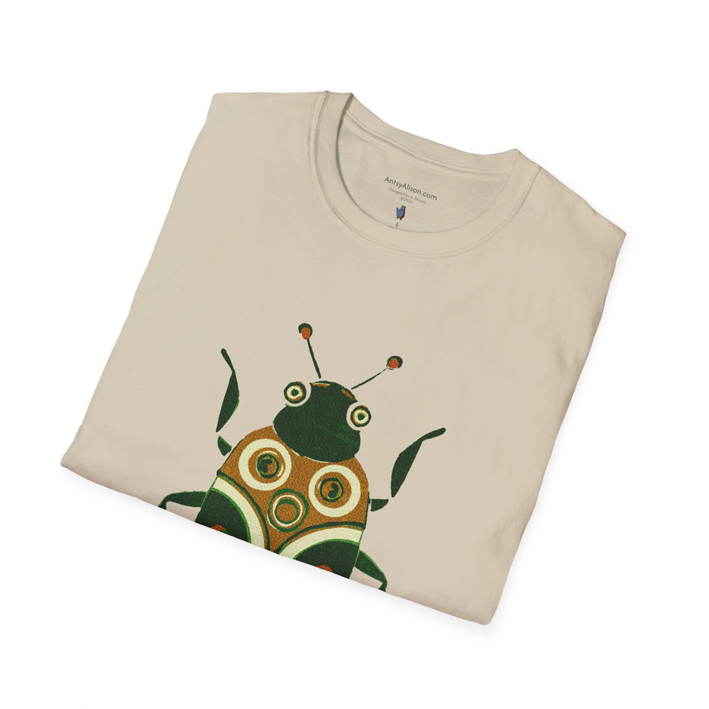 Midwest Modern Green Beetle - Unisex Softstyle T-Shirt