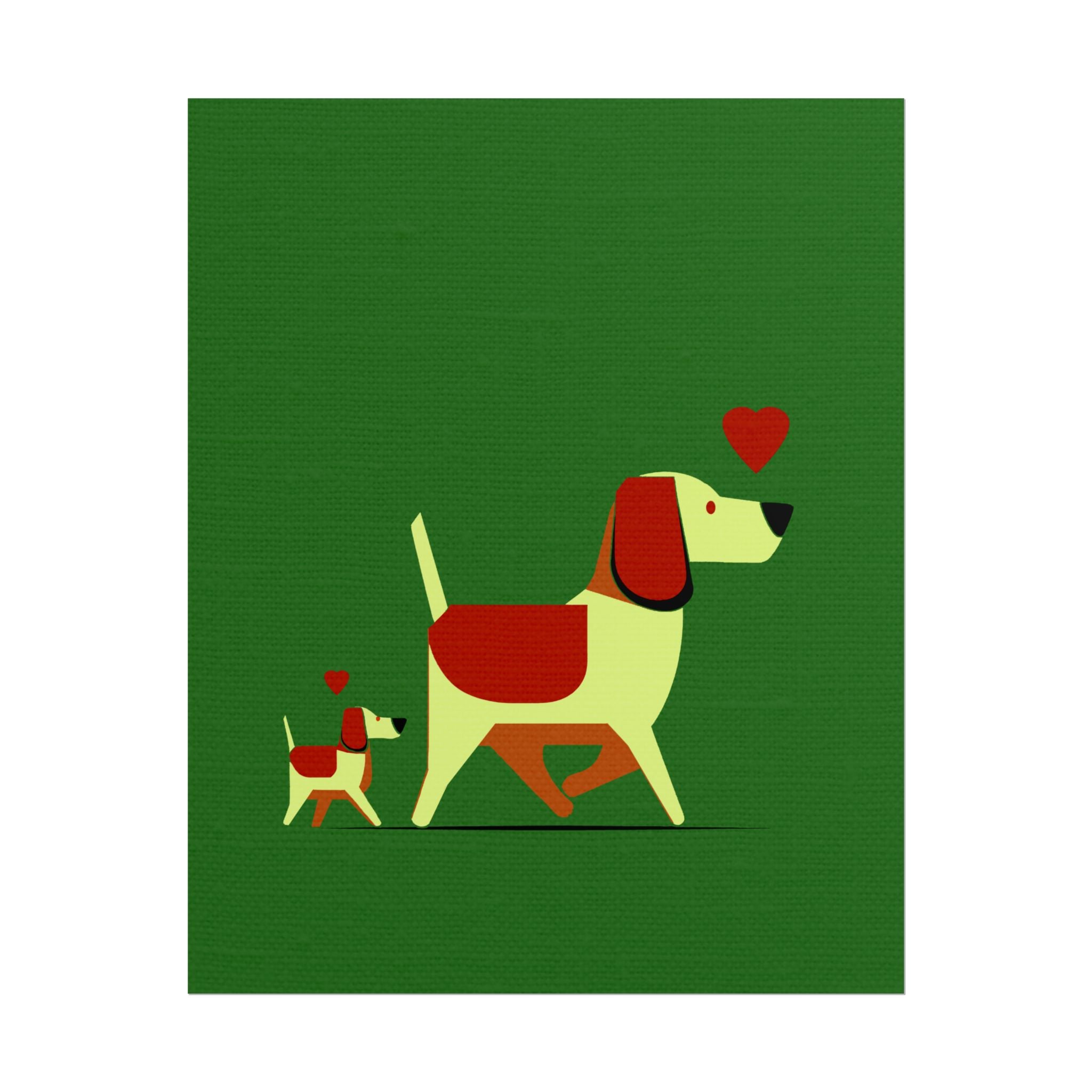 Animal Love Print Dog Mama Only Rolled Poster - Animals, Dog,  Puppy, Canine, Valentines Day, Nature, Love