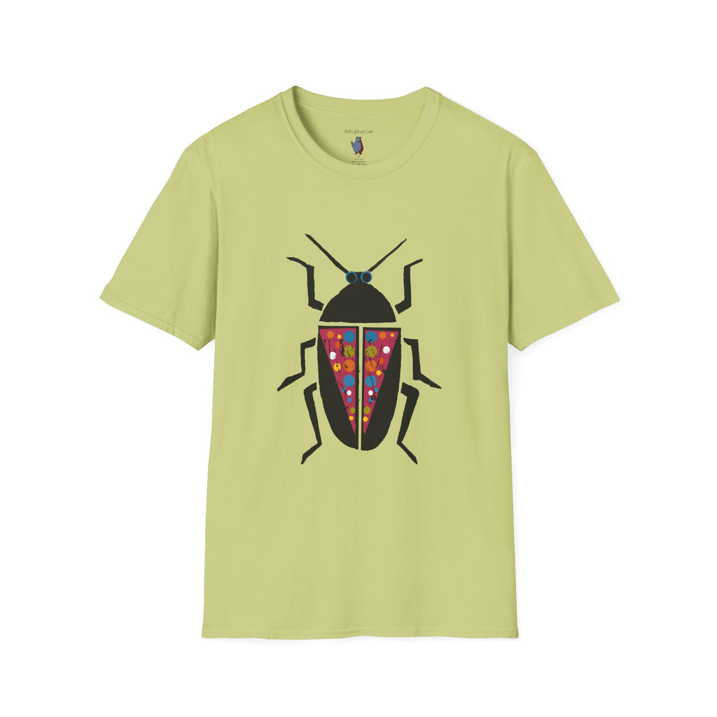 Midwest Modern Beetle Graphic Art Tee - 100% Cotton T-Shirt
