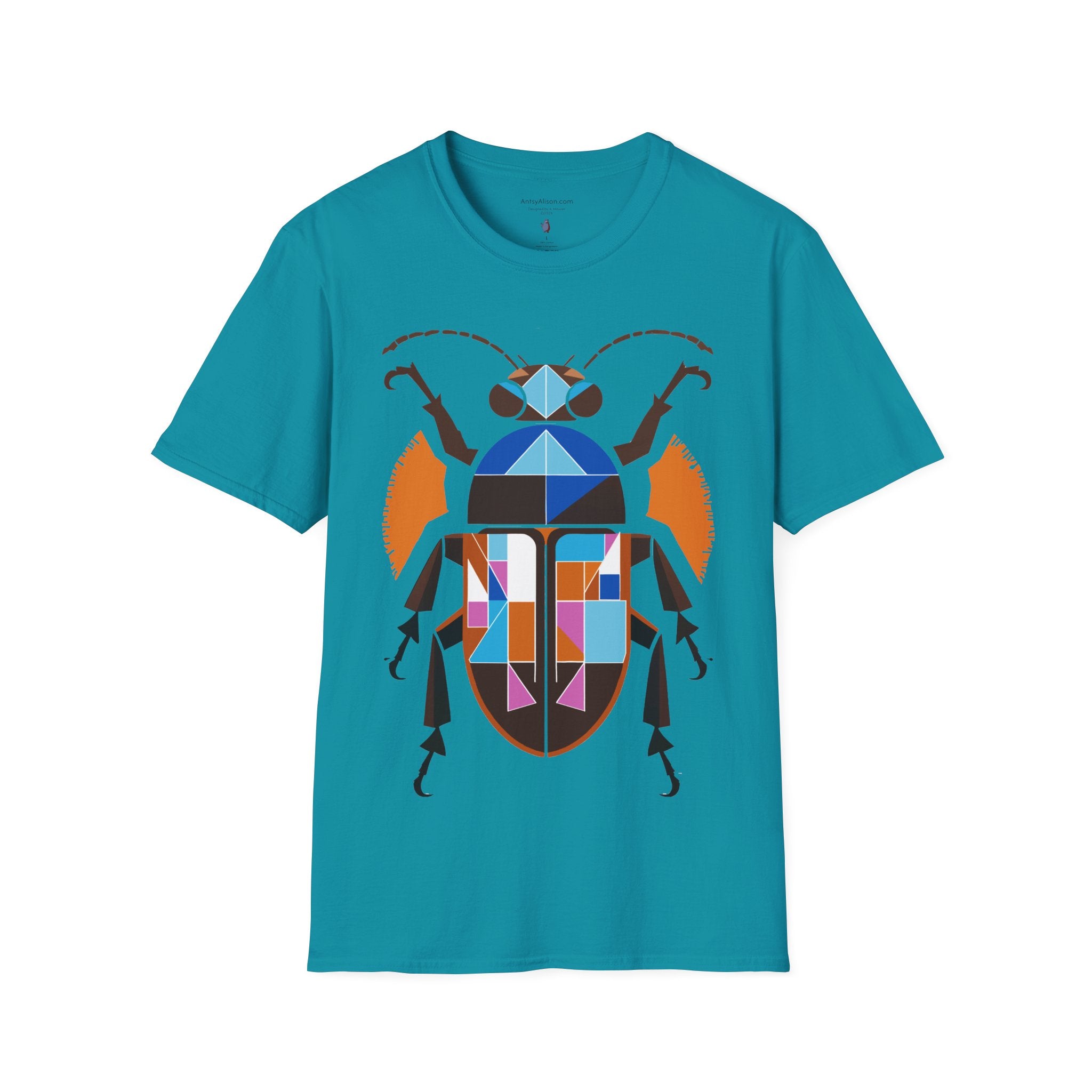 Midwest Modern Deco Beetle - Unisex Softstyle T-Shirt
