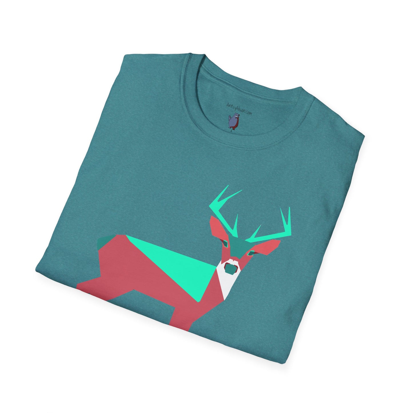 Buck Up Buttercup Graphic Art Deer Tee - 100% Cotton T-Shirt