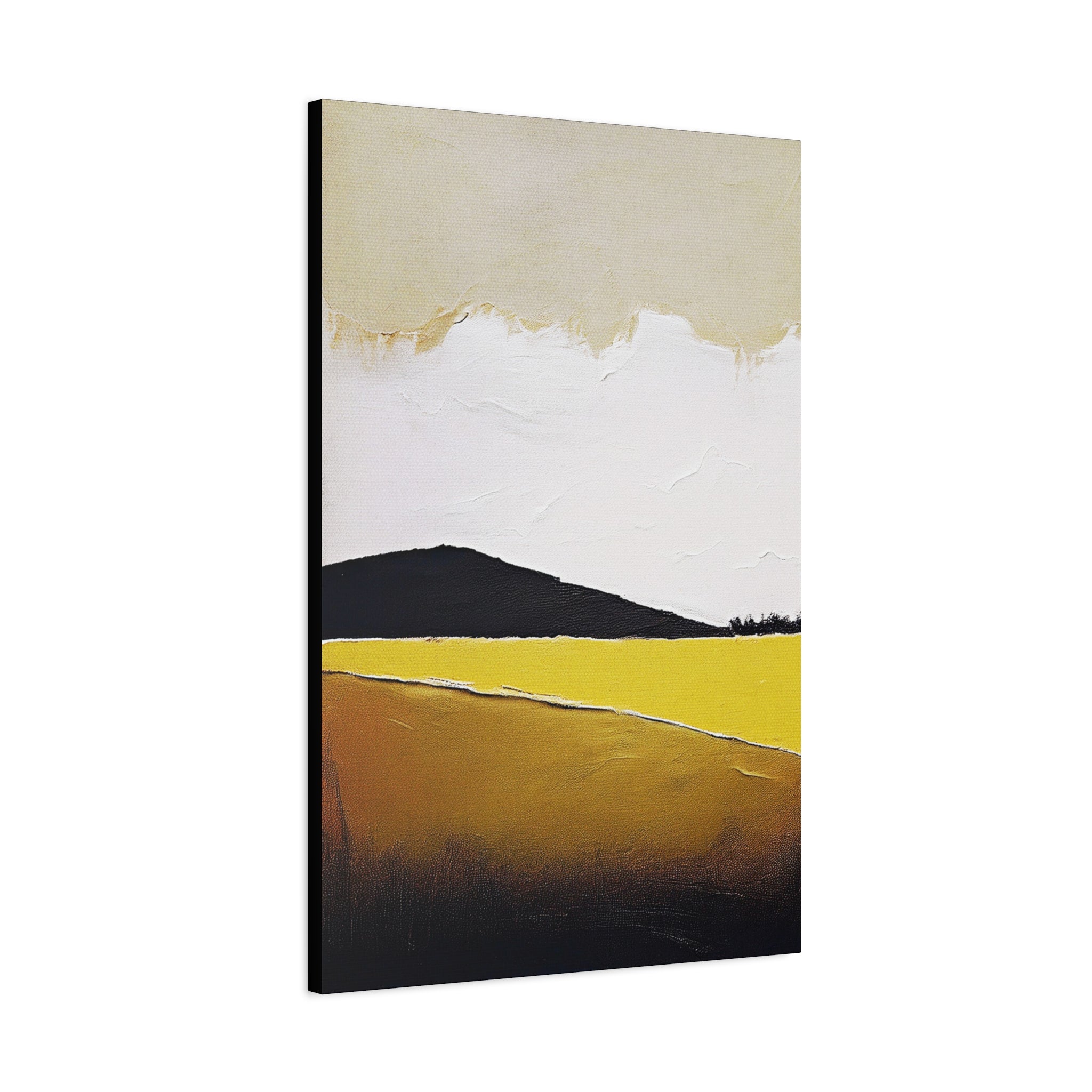 Moody Prairie Landscape Graphic Art Print - Matte Canvas, Stretched, 1.25"