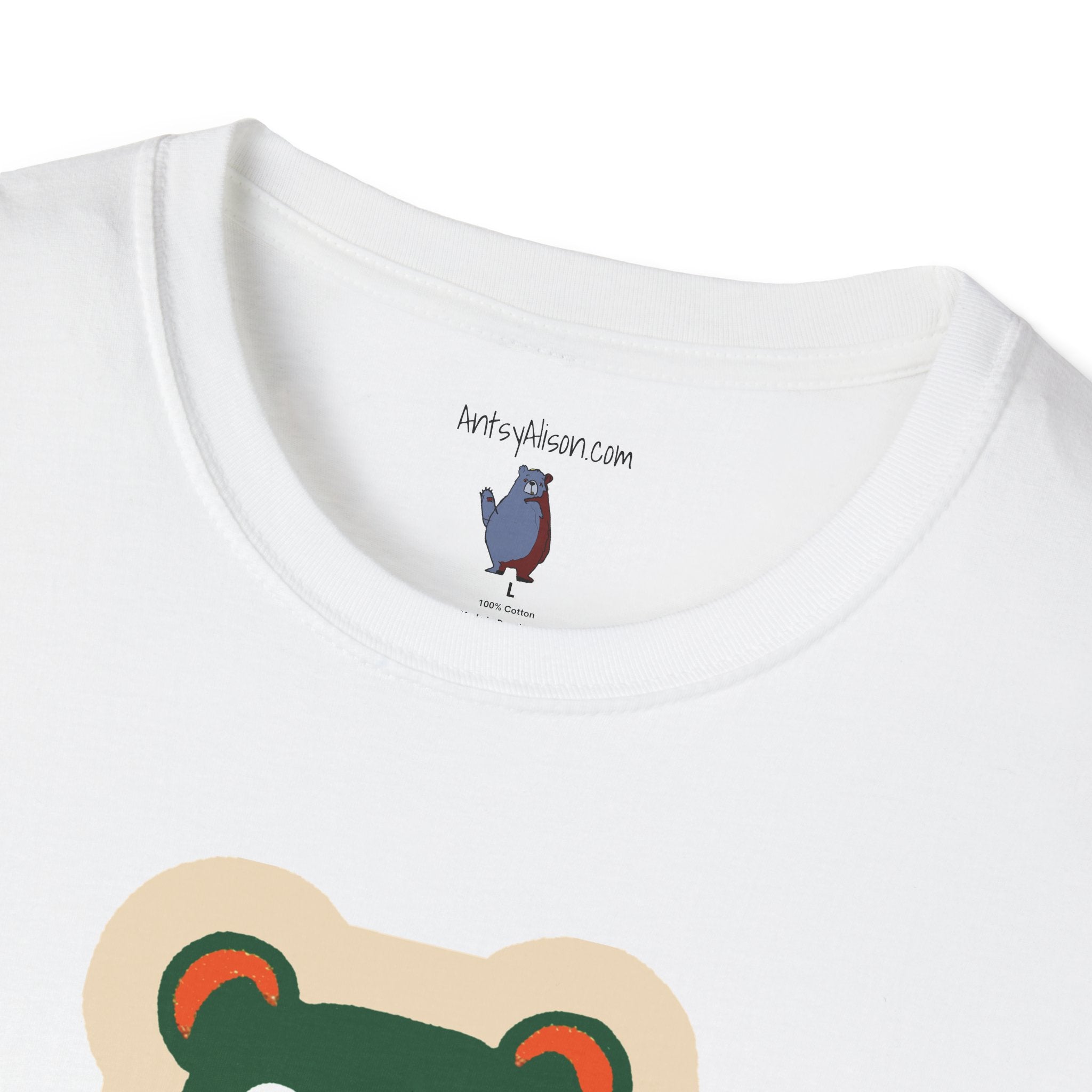 Mod Gumball Bear Graphic Art Tee - 100% Cotton T-Shirt