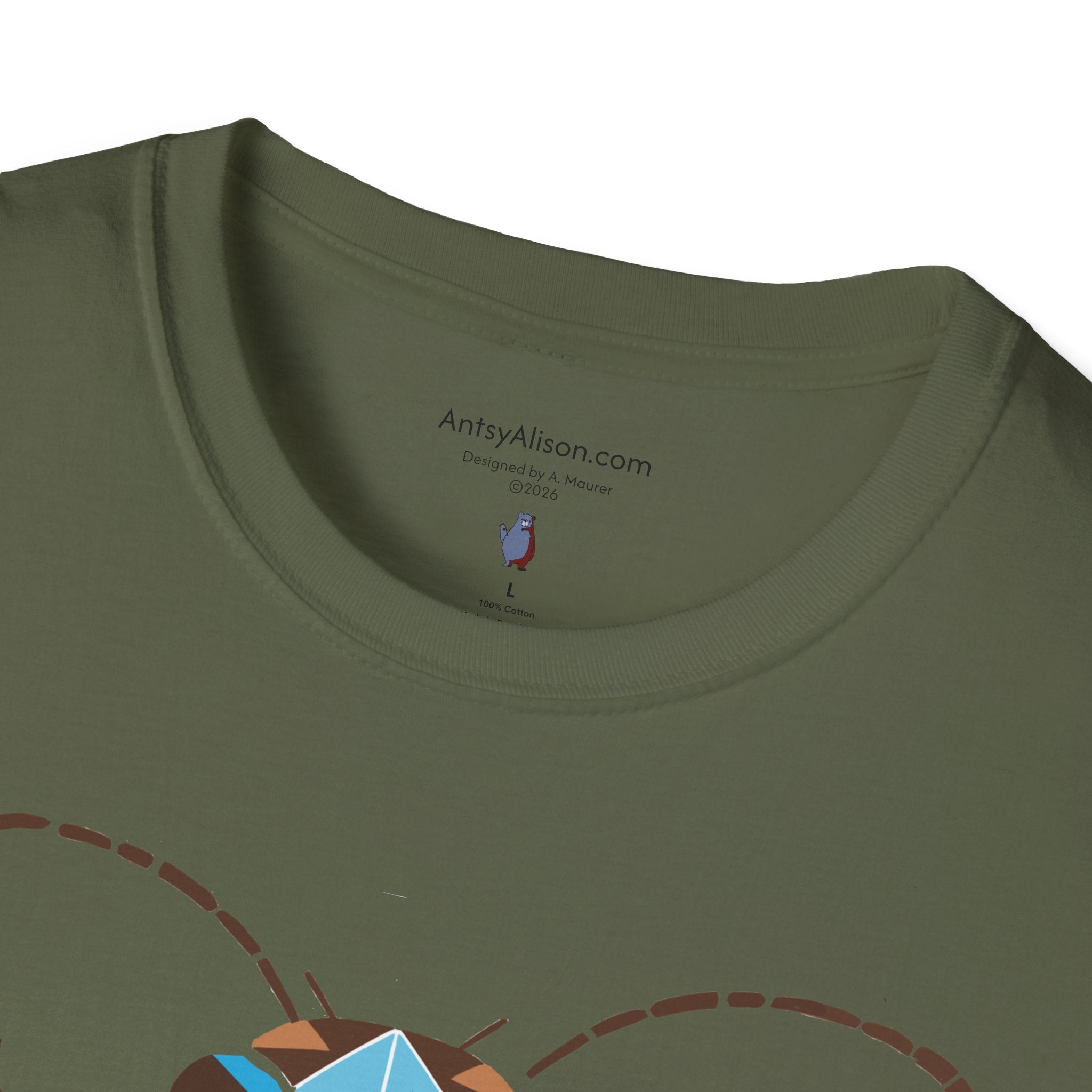 Midwest Modern Deco Beetle - Unisex Softstyle T-Shirt