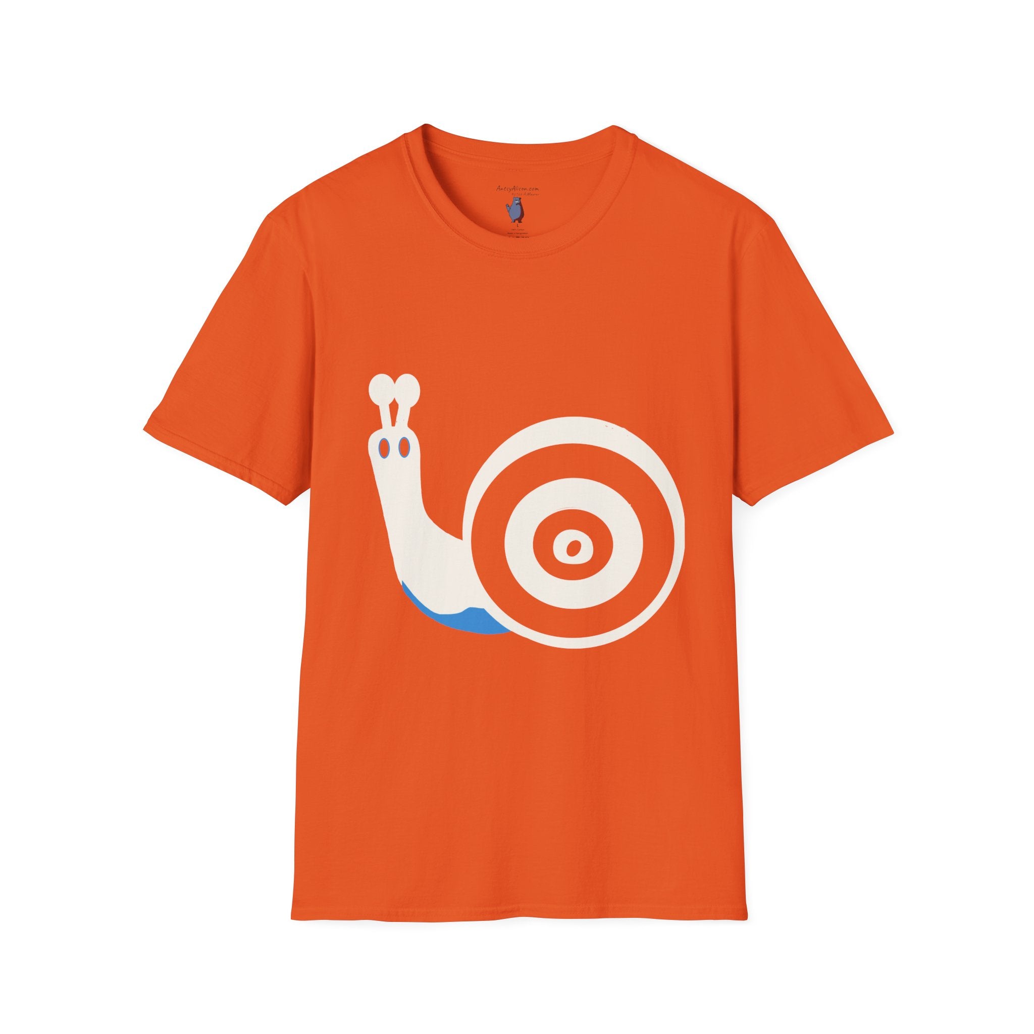 Midwest Modern Pop Icon Snail - 100% Cotton Graphic Tee - snail, gastropoda