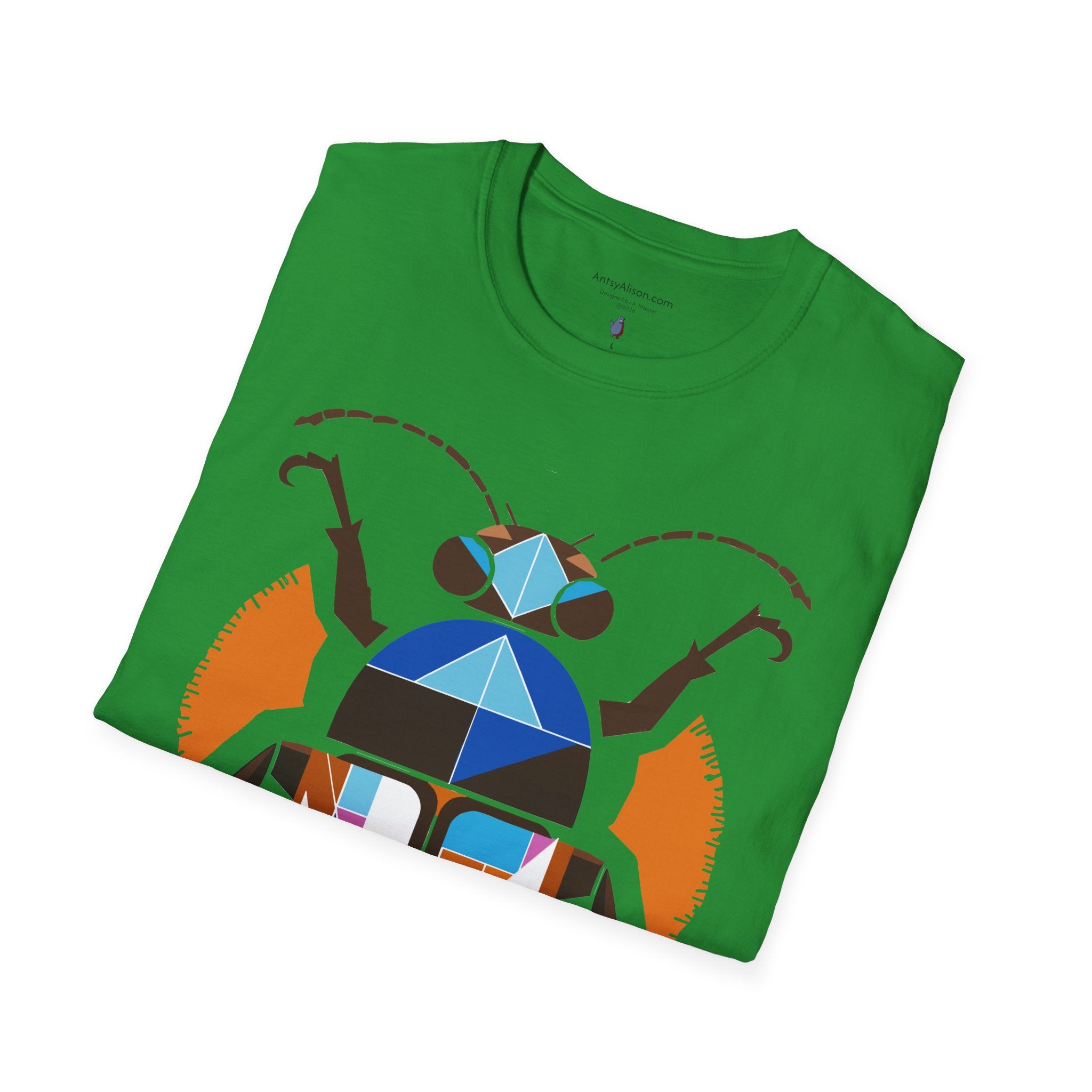 Midwest Modern Deco Beetle - Unisex Softstyle T-Shirt