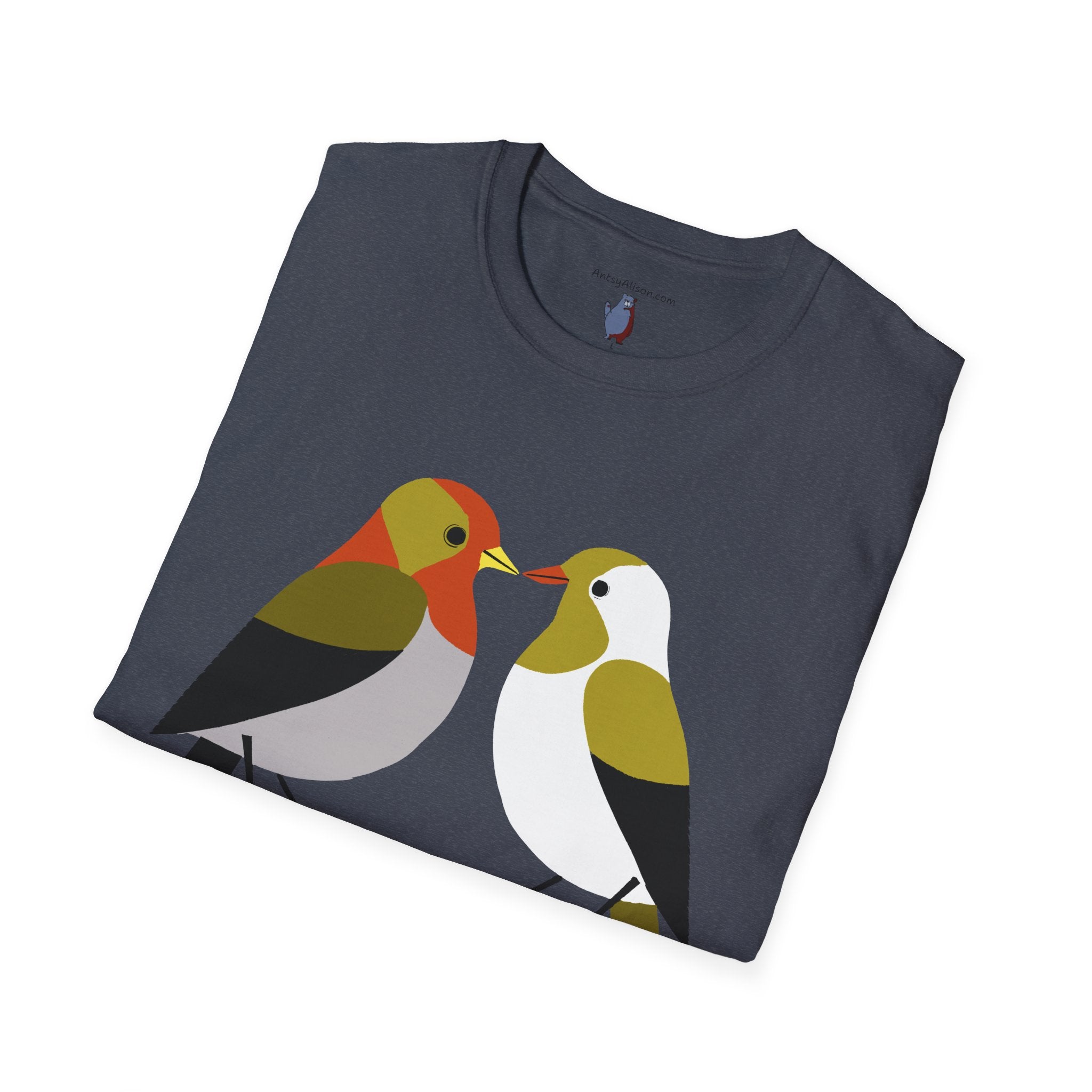 Modern Lovebirds - Unisex Softstyle T-Shirt 100% Cotton