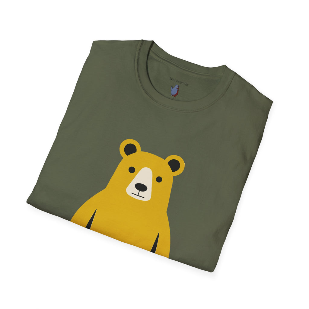 Muscle Bear Graphic Art - 100% Cotton T-Shirt