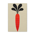 Midwest Modern Icon Pop Carrot Print - Matte Canvas, Stretched, 1.25"