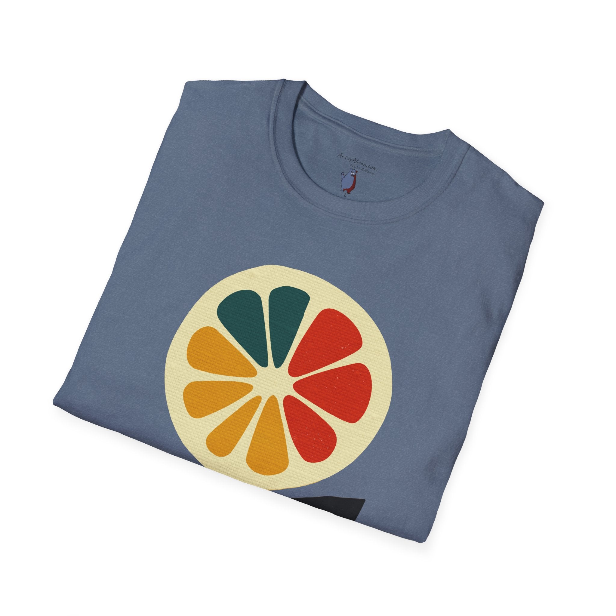 Midwest Modern Pop Art Lemon Flower - 100% Cotton Graphic Tee - unisex, pop, lemon, icon