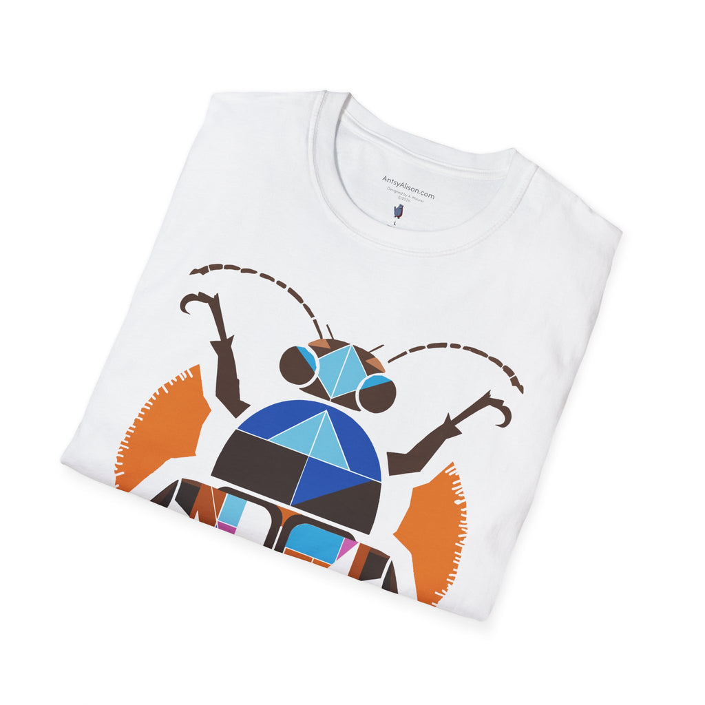 Midwest Modern Deco Beetle - Unisex Softstyle T-Shirt
