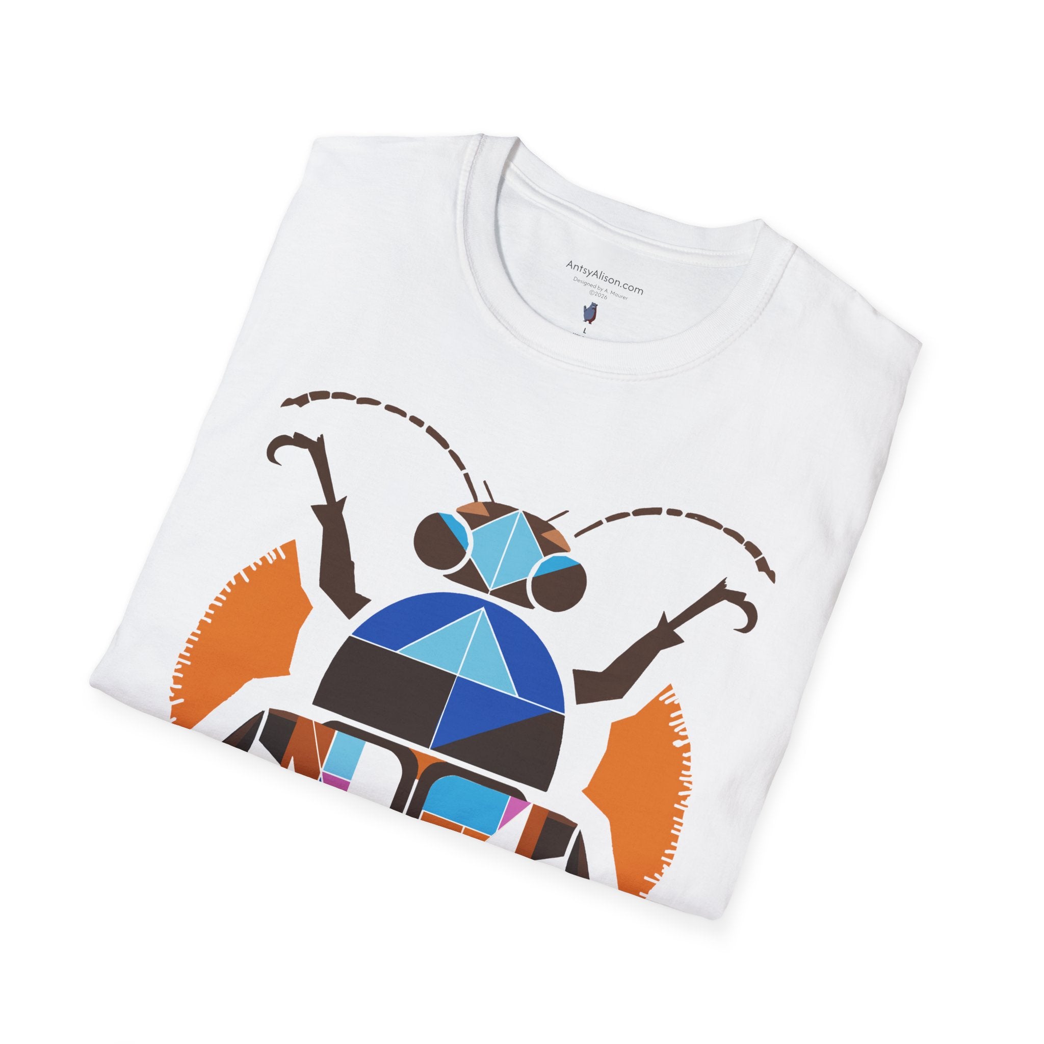 Midwest Modern Deco Beetle - Unisex Softstyle T-Shirt