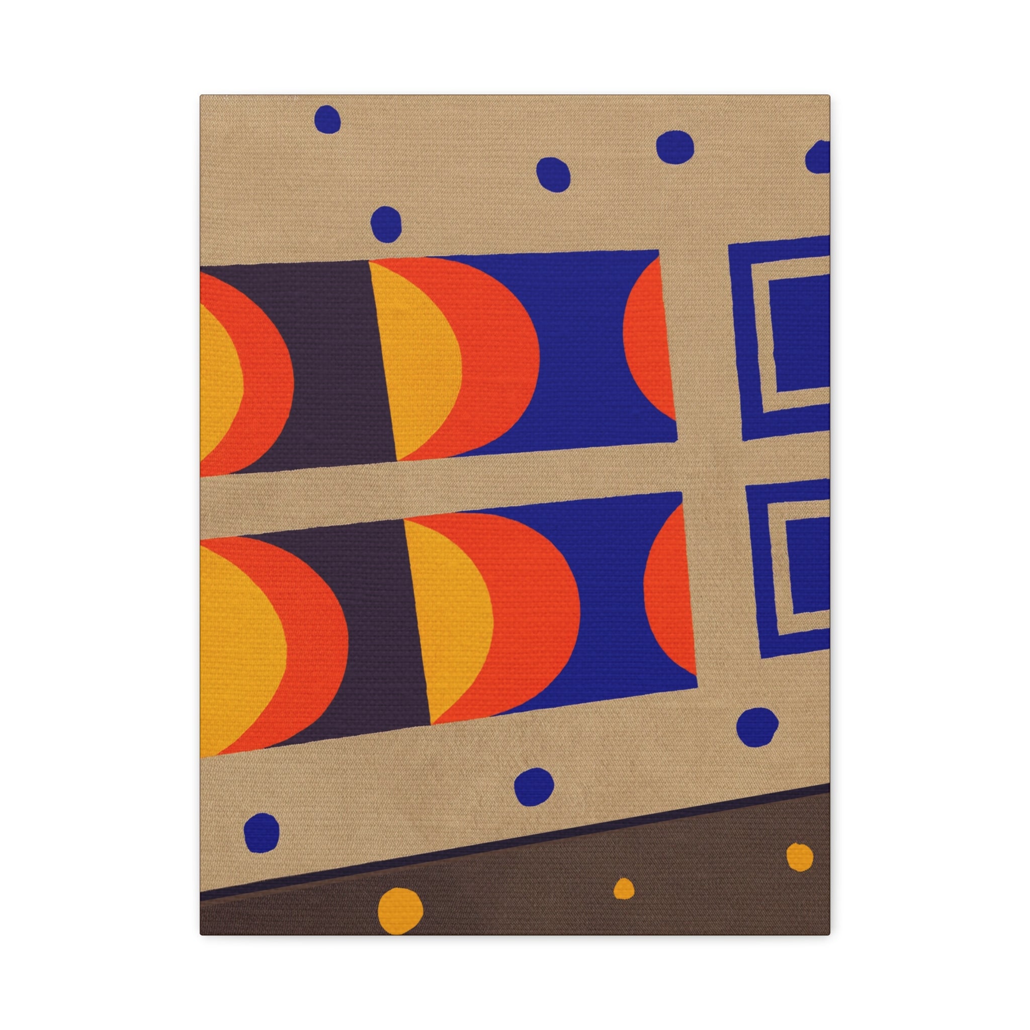 Midwest Modern Abstract Retro Game Sports Board #3 - Matte Canvas, Stretched, 1.25"