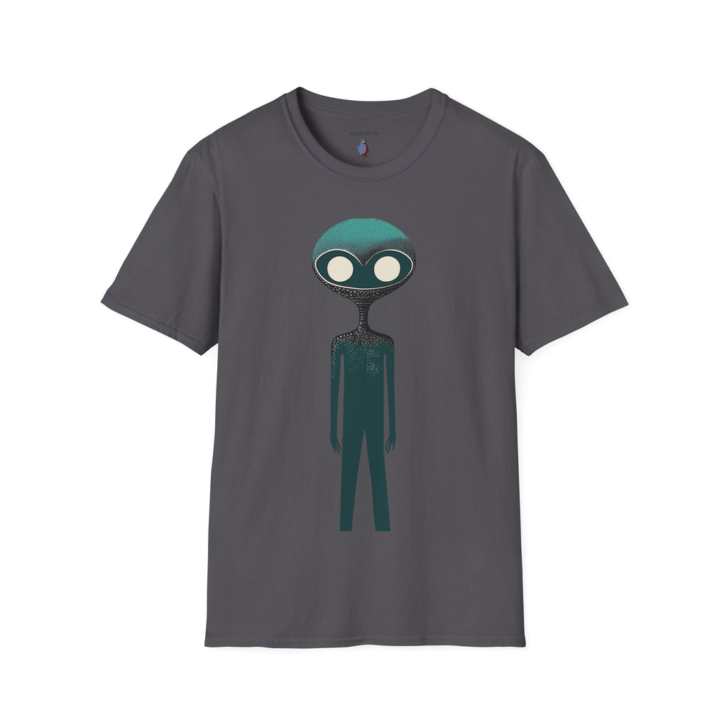 Midwest Modern UAP UFO Alien Number Two Graphic Art Tee - 100% Cotton T-Shirt
