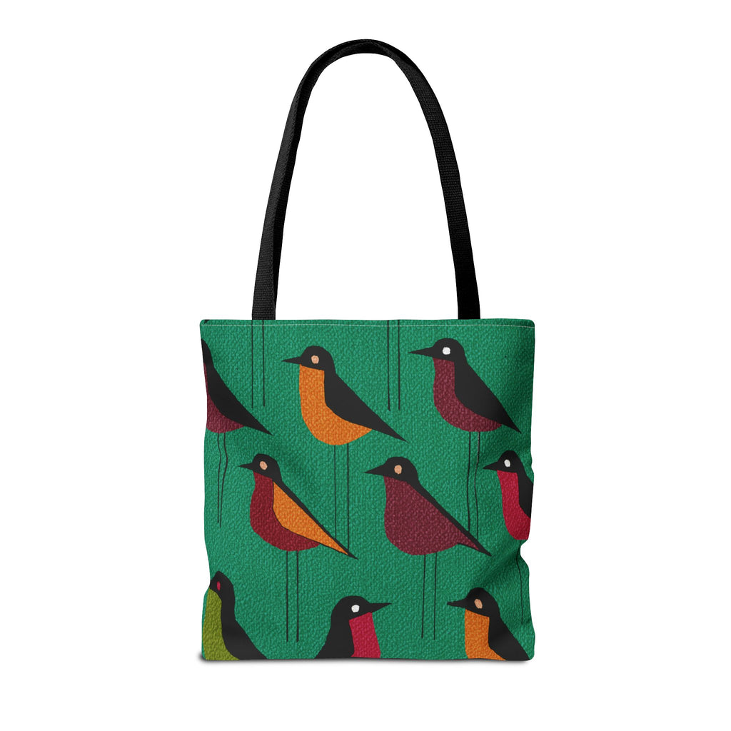 Whimsical Shore Bird Pattern Tote Bag, Eco-Friendly Shopping Bag, Beach Tote, Gift for Nature Lovers, Summer Accessory, Lightweight Carryall