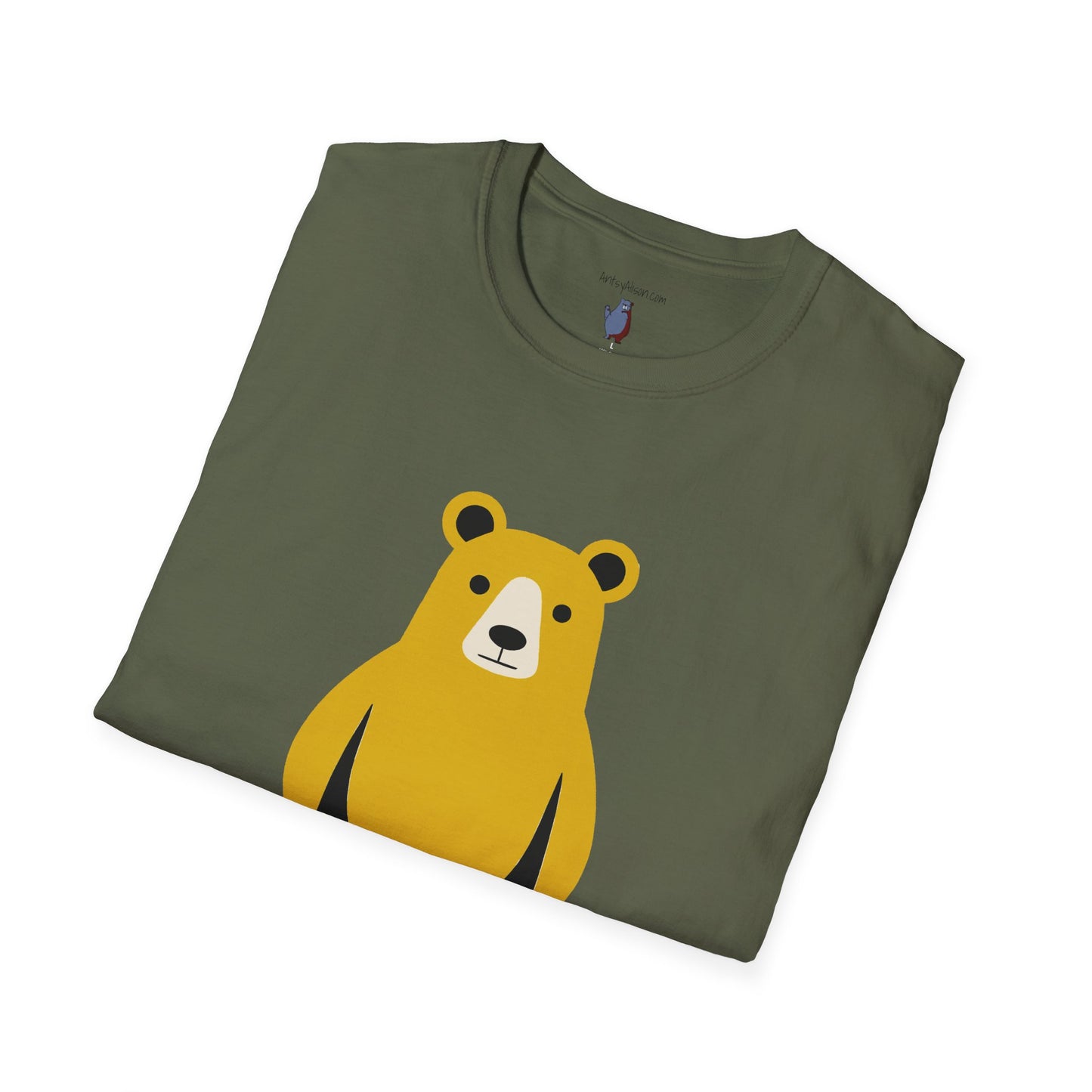 Muscle Bear Graphic Art - 100% Cotton T-Shirt