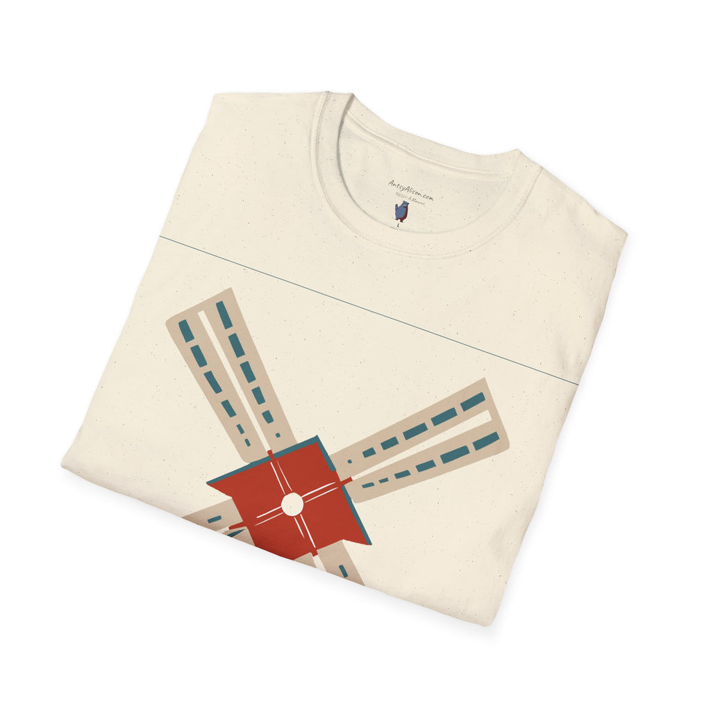 Modern Windmill - Unisex Softstyle Graphic T-Shirt