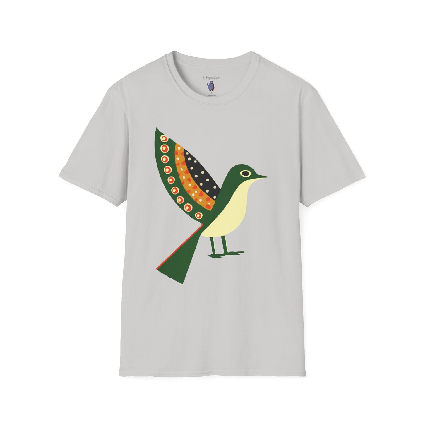 Ready to Fly Bird Graphic Art Tee - 100% Cotton T-Shirt