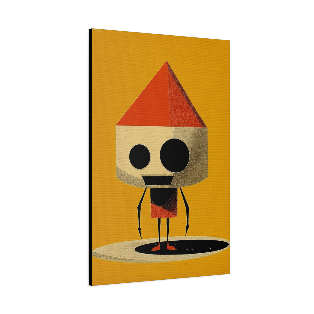 Midwest Modern Pop Art Robot Print - Matte Canvas, Stretched, 1.25" - wall decor, fun art, modern, simple, graphic, robot