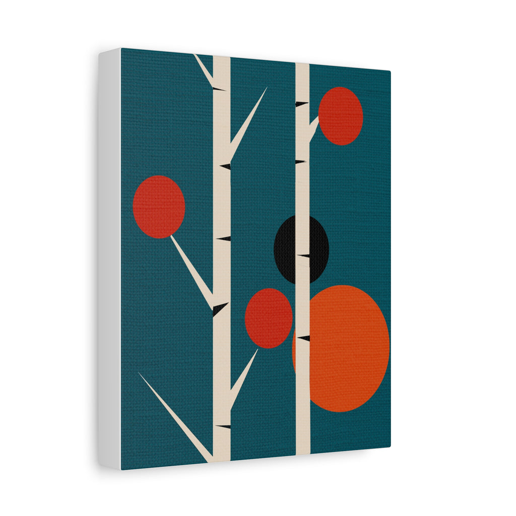 Modern MCM Birch Trees - Matte Canvas, Stretched, 1.25"