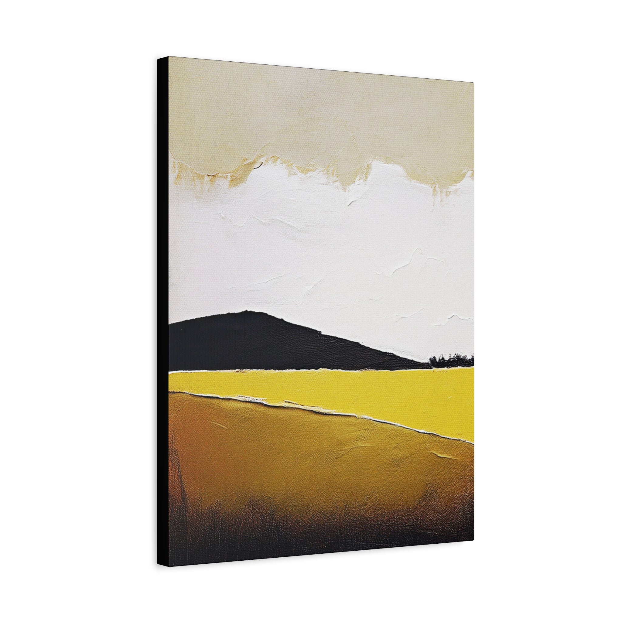 Moody Prairie Landscape Graphic Art Print - Matte Canvas, Stretched, 1.25"