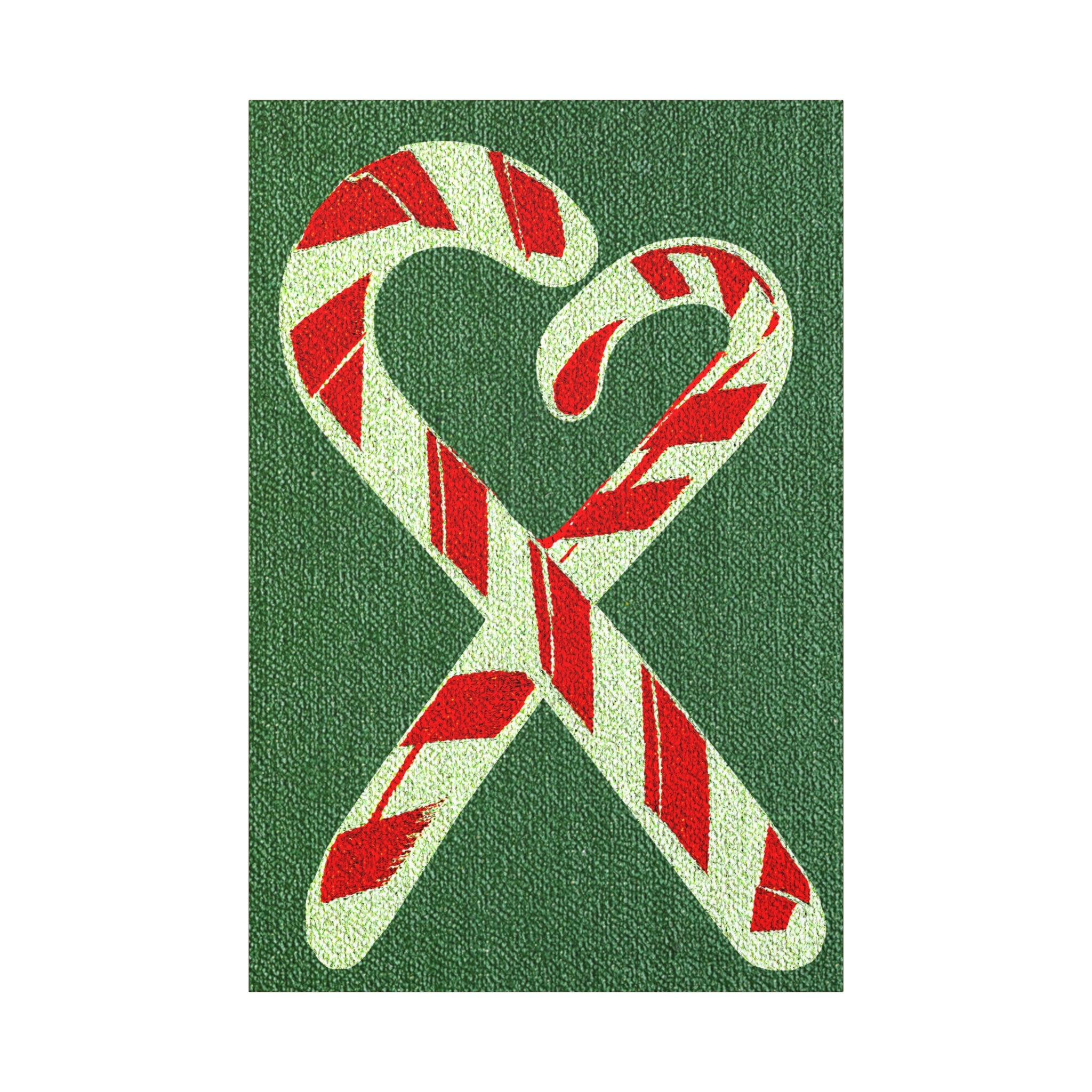 Midwest Mod Holiday Christmas Classic Candy Canes Pop Art Print- Matte Canvas, Stretched, 1.25", holiday decor, Christmas, fishing, lures