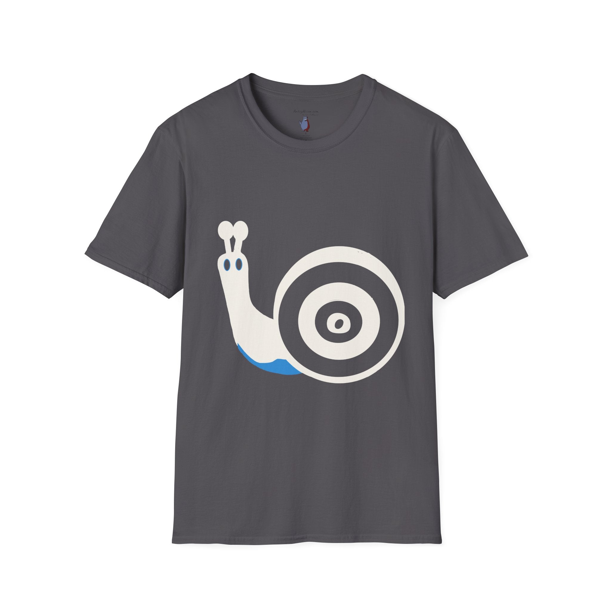 Midwest Modern Pop Icon Snail - 100% Cotton Graphic Tee - snail, gastropoda