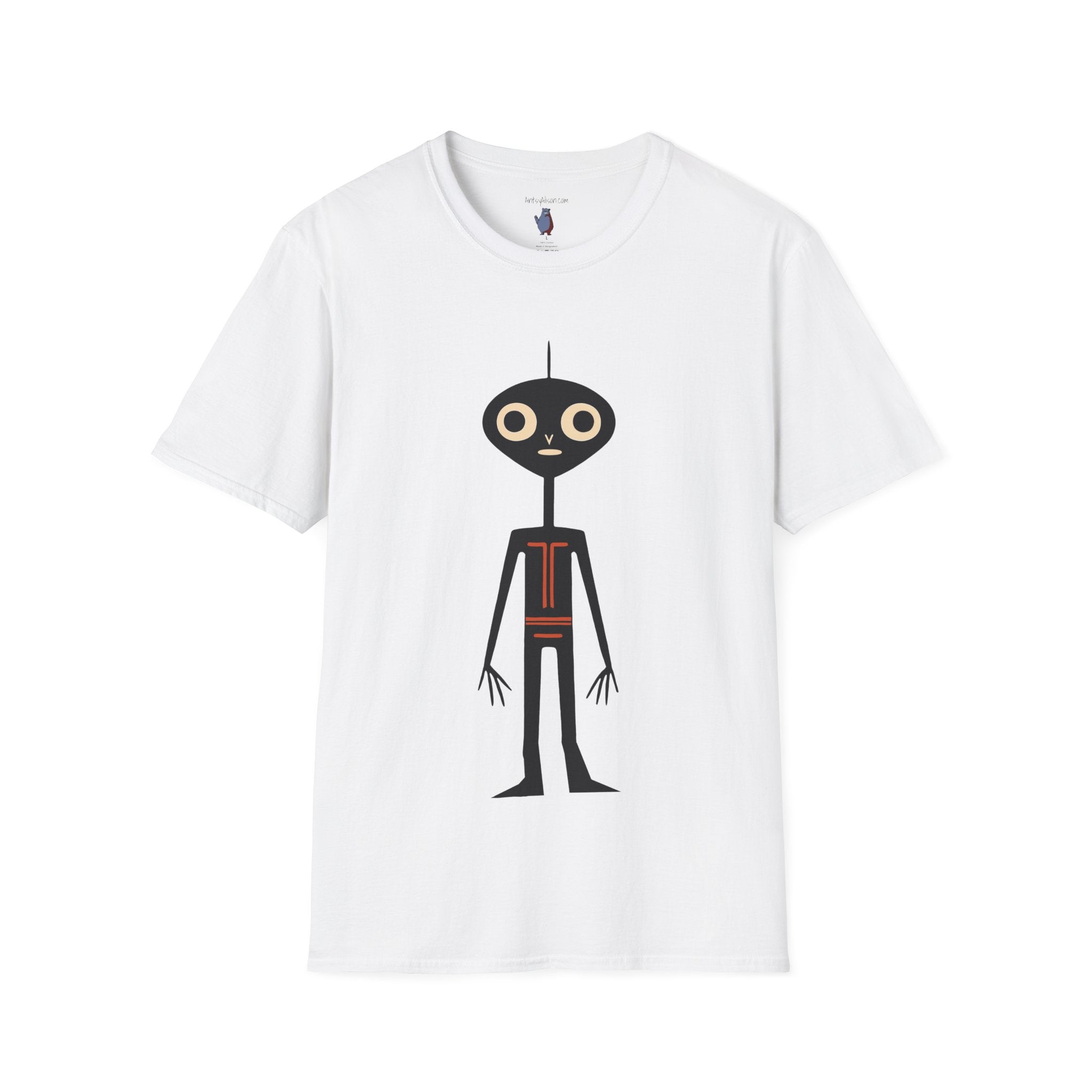 Midwest Modern UAP Alien Number One Graphic Art Tee - 100% Cotton T-Shirt