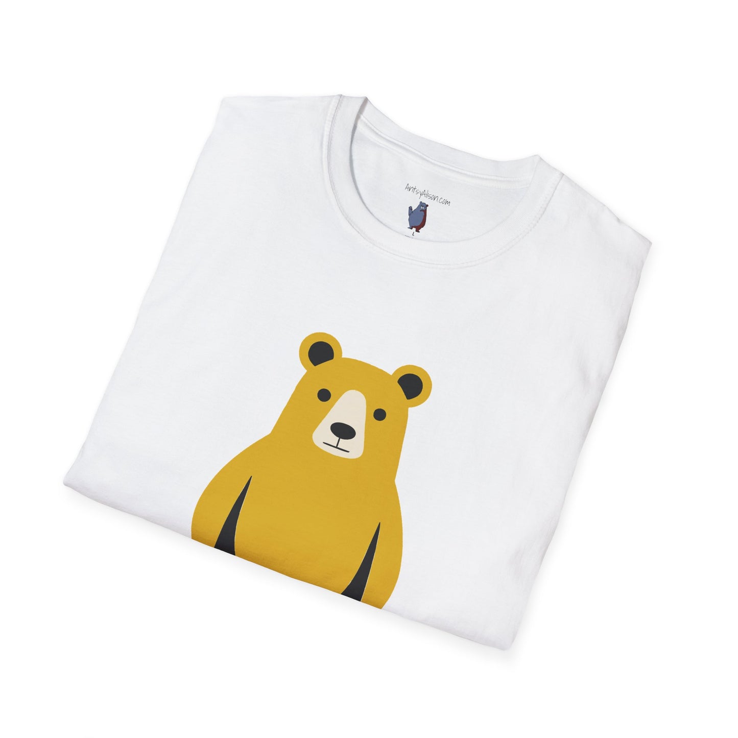 Muscle Bear Graphic Art - 100% Cotton T-Shirt