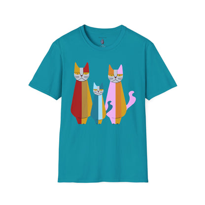 Mod Cat Trio - 100% Cotton T-Shirt