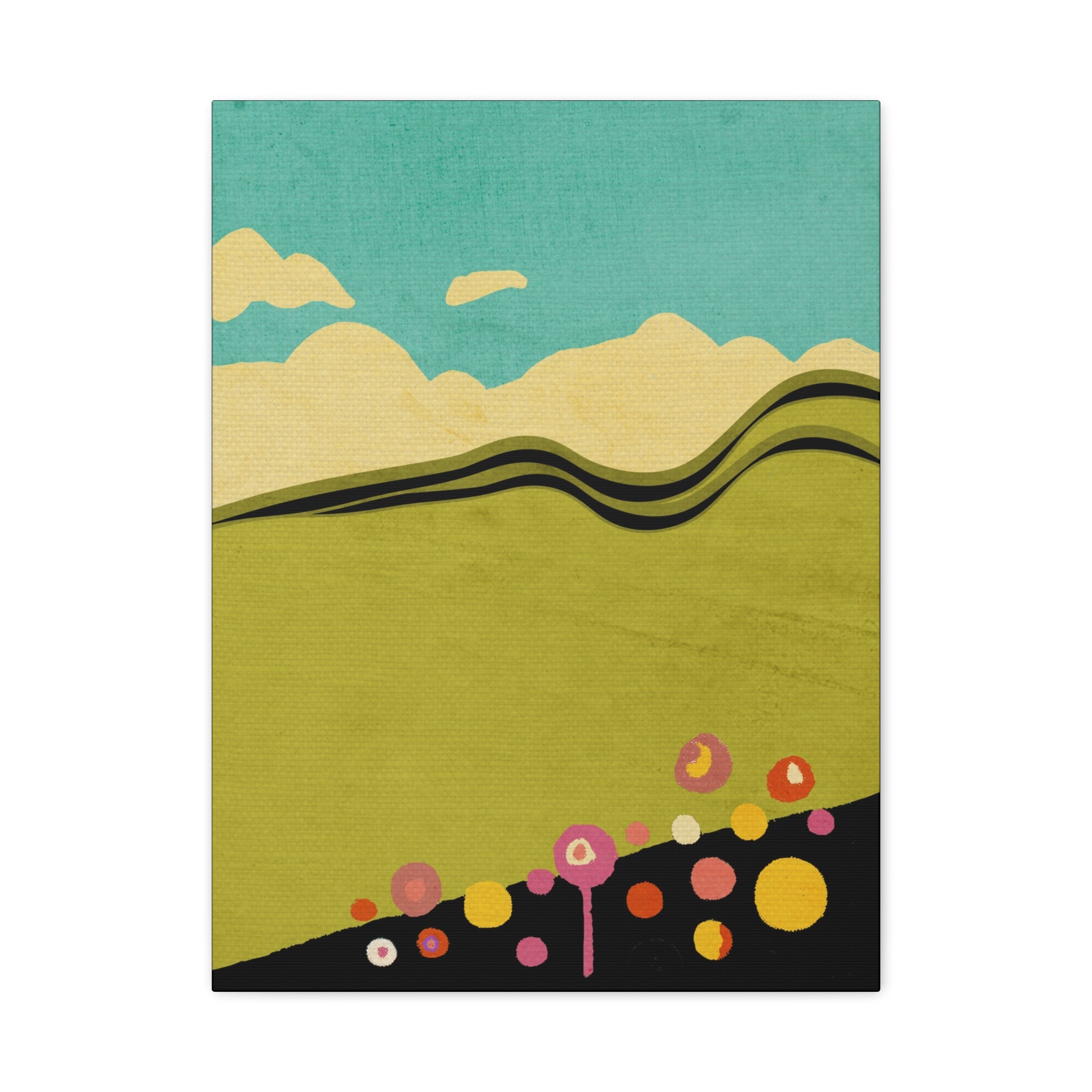 Midwest Modern Abstract Spring Landscape Print - Matte Canvas, Stretched, 1.25" -  home decor, wall art, landscape, spring