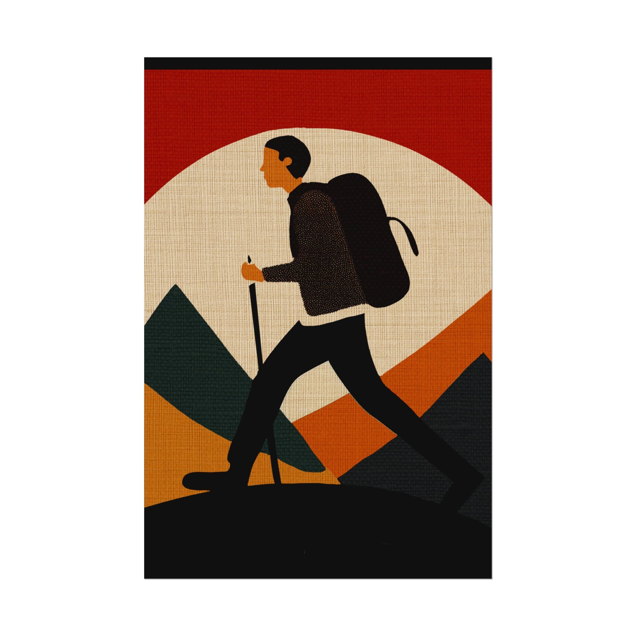 Outdoor Activity Hike Poster, Rolled Poster -  nature lovers, outdoor activities, spring, summer, hike, hiking