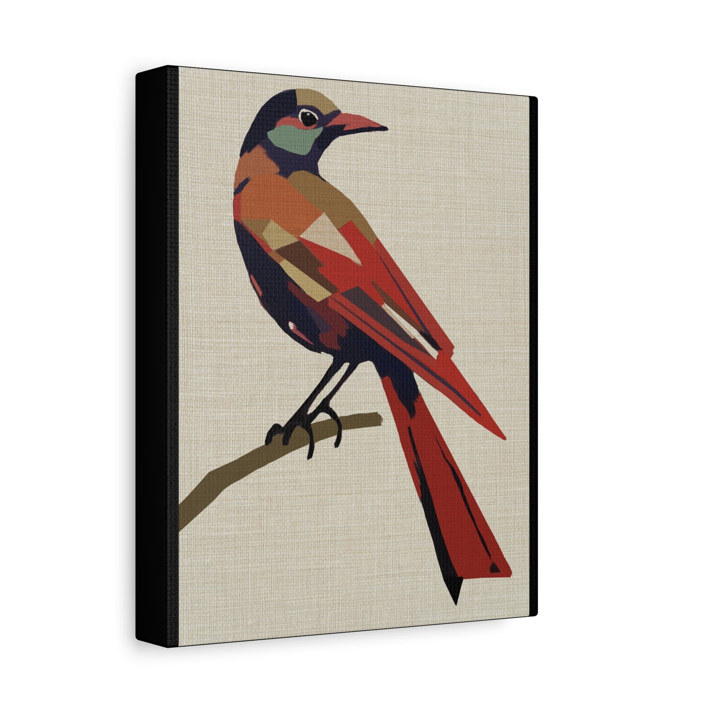 Midwest Mod Blackbird in Disguise Art Print  - Matte Canvas, Stretched, 1.25"
