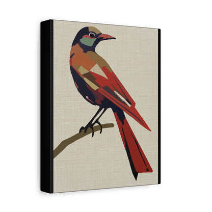 Midwest Mod Blackbird in Disguise Art Print  - Matte Canvas, Stretched, 1.25"