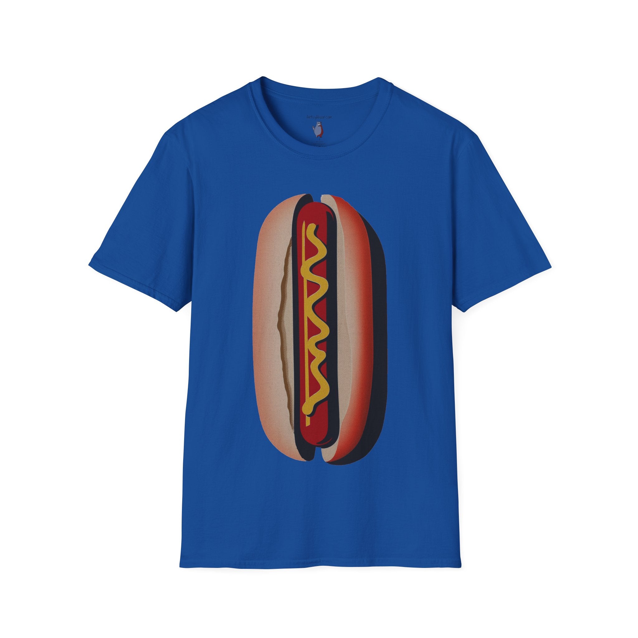 Hot Dog Graphic Art Tee - 100% Cotton T-Shirt