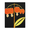Midwest Modern Abstract Bleeding Heart Plant Print - Matte Canvas, Stretched, 1.25"
