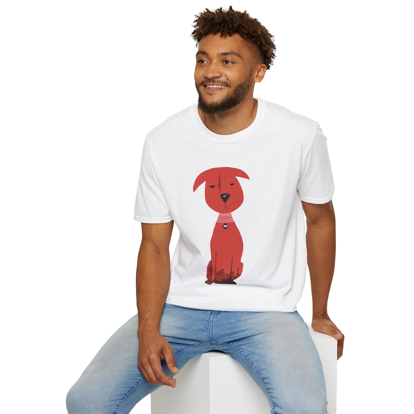 Scrappy Little Dog Graphic Art Tee - 100% Cotton T-Shirt